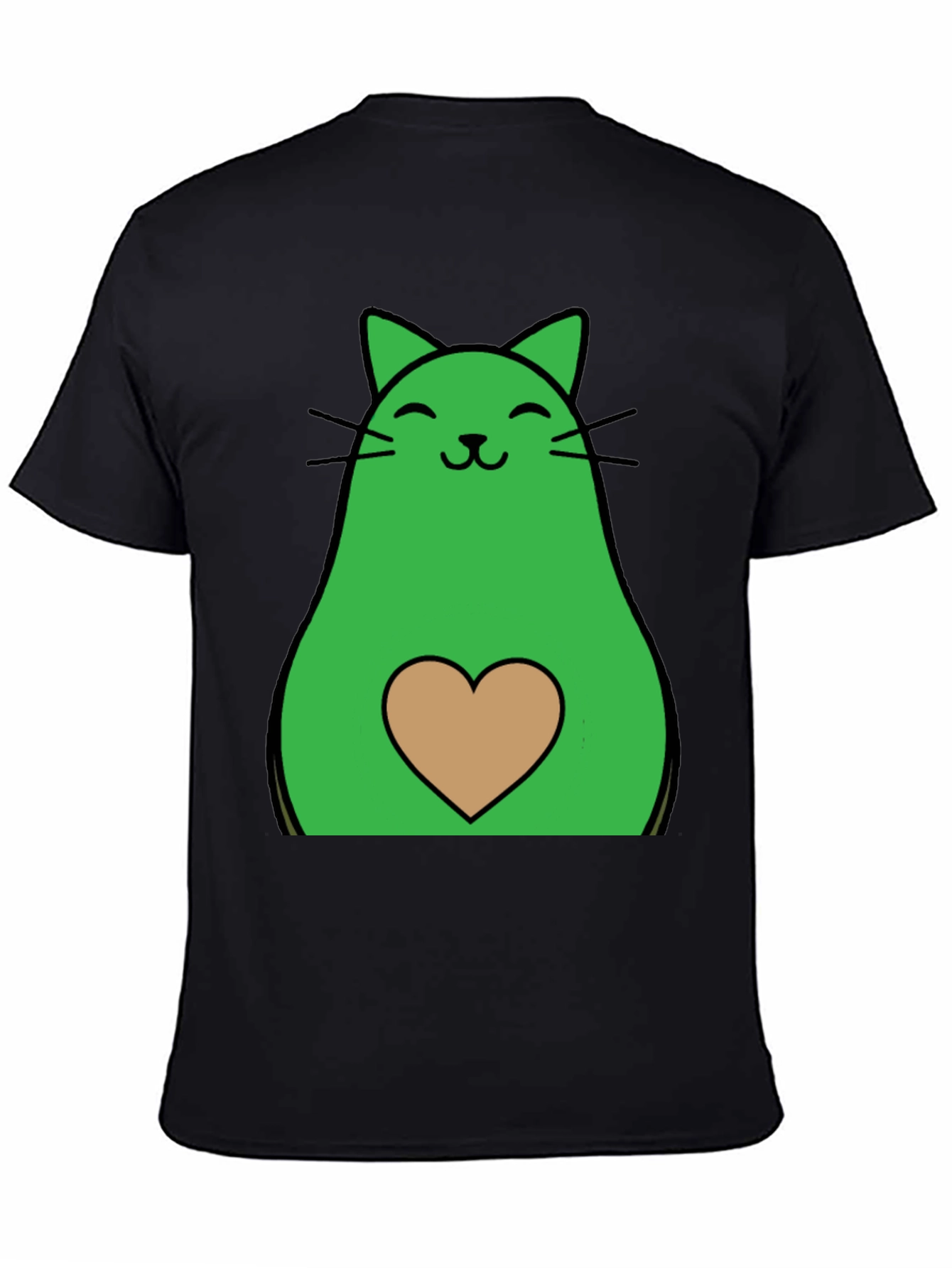 Avocado Cat Graphic Tee - Cute & Unique!