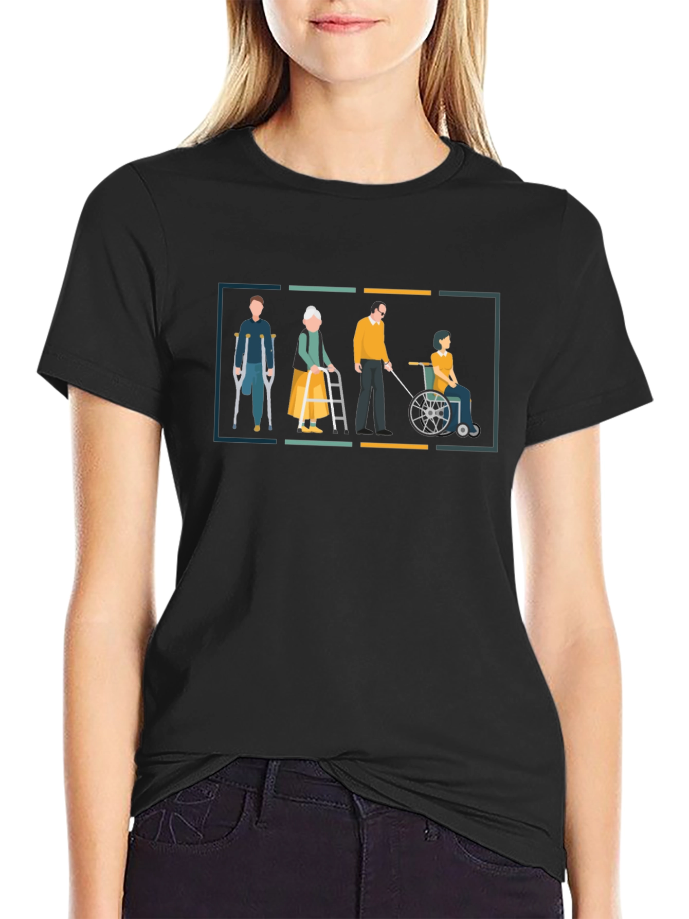 Disability Awareness Graphic Tee - Black