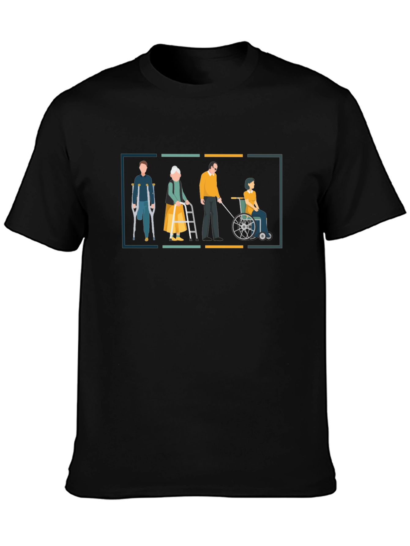 Disability Awareness Graphic Tee - Black