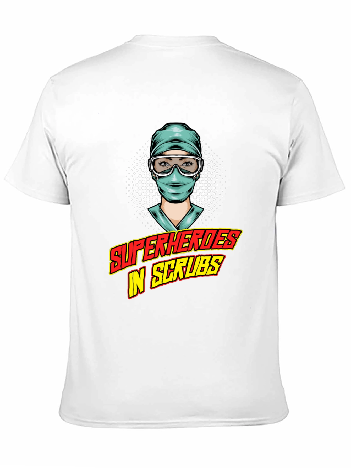 Superheroes in Scrubs Graphic Tee - Medical Hero Shirt