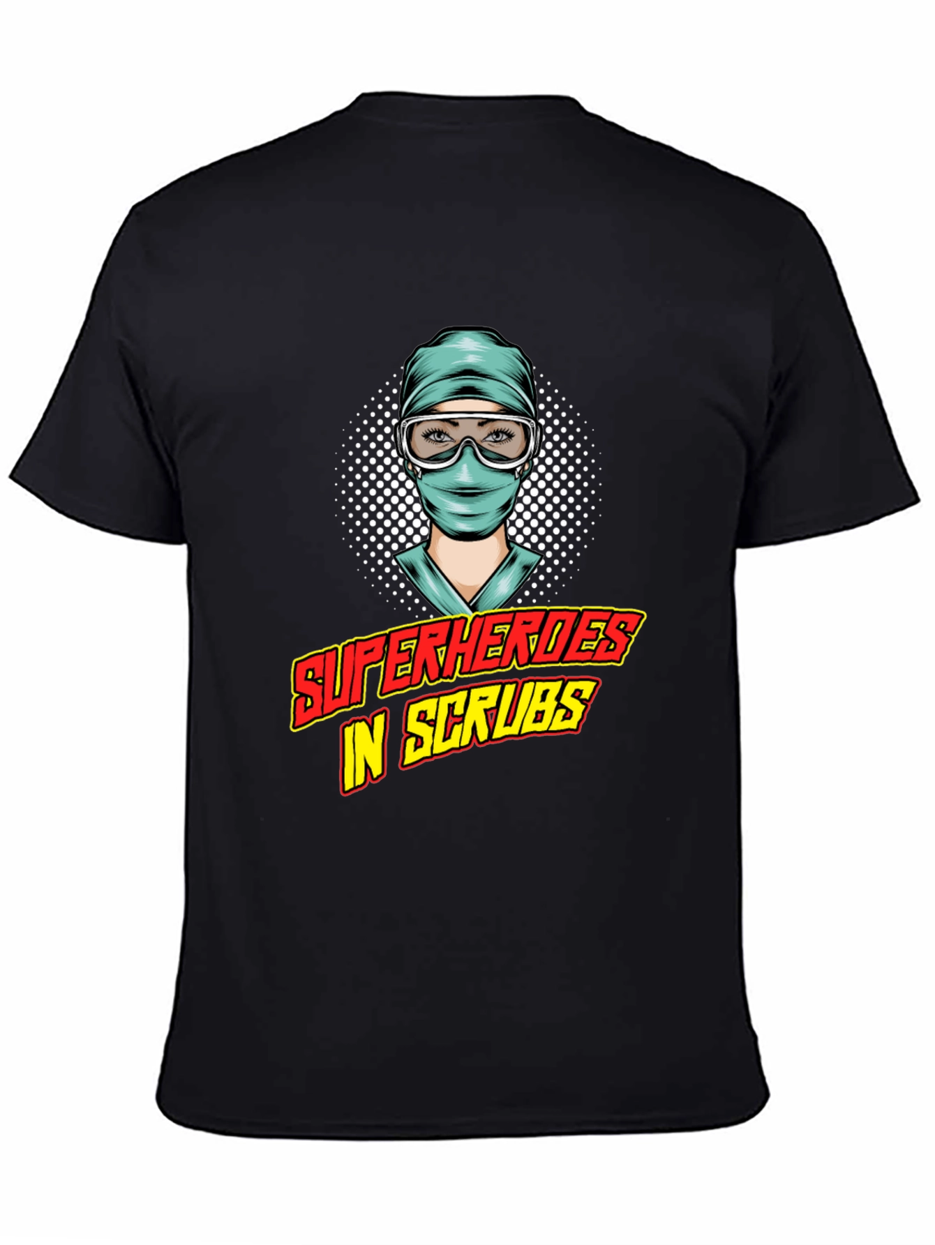 Superheroes in Scrubs Graphic Tee - Medical Hero Shirt