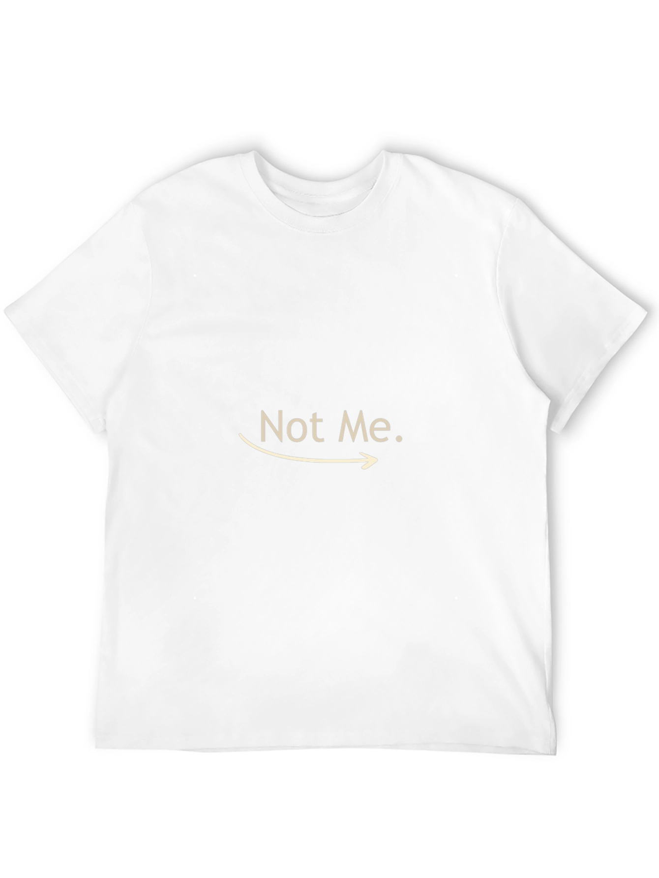 Not Me Graphic Tee - Black Cotton T-Shirt