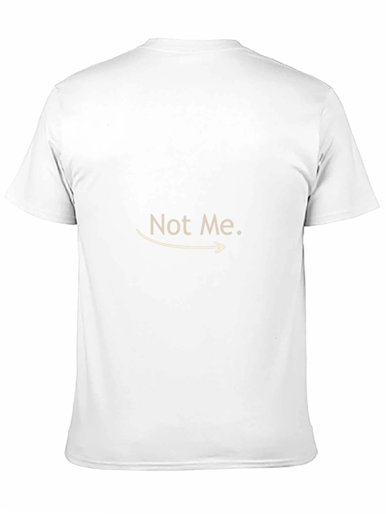 Not Me Graphic Tee - Black Cotton T-Shirt