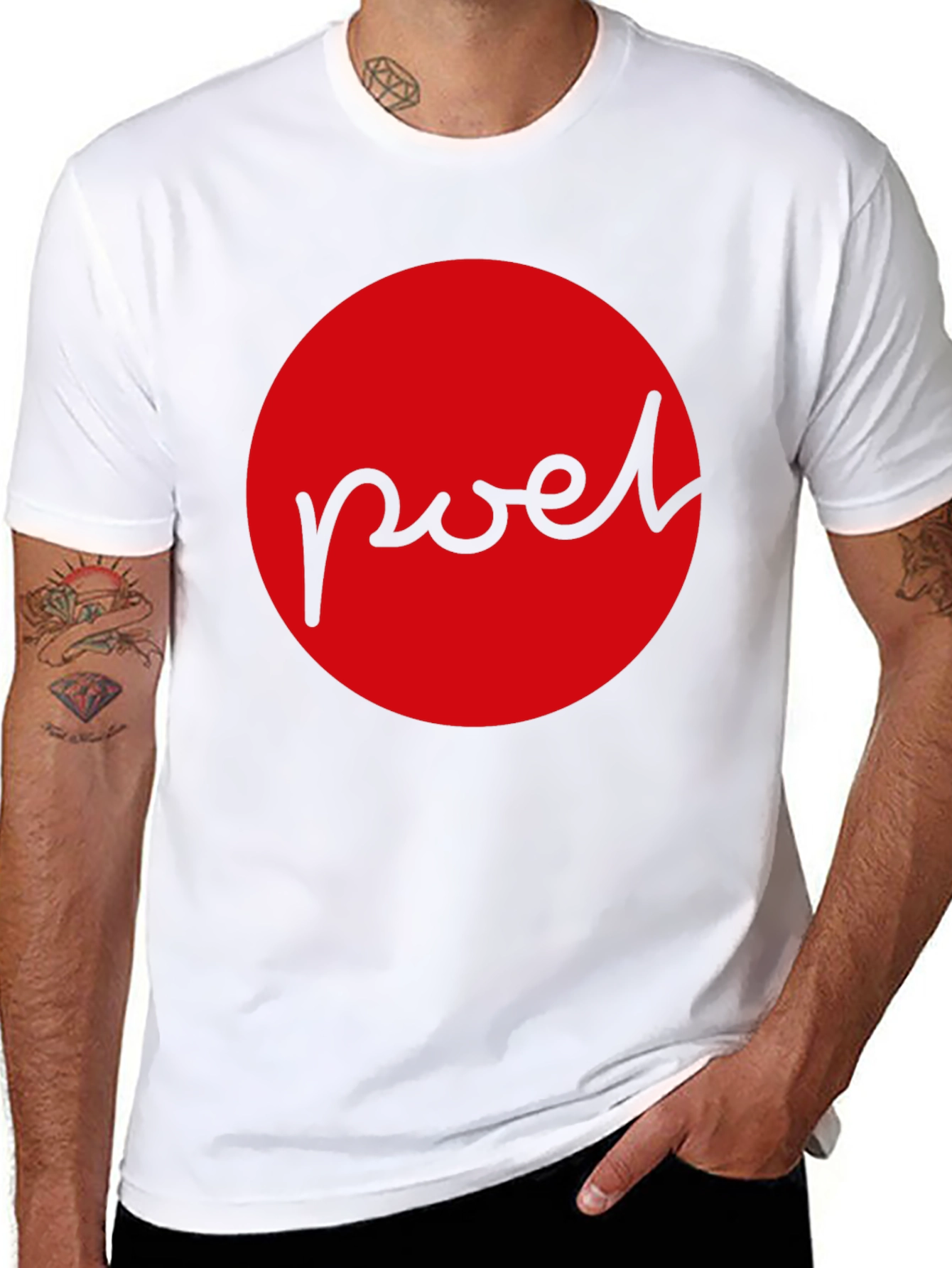 Red Circle Graphic Tee - Pwel Design