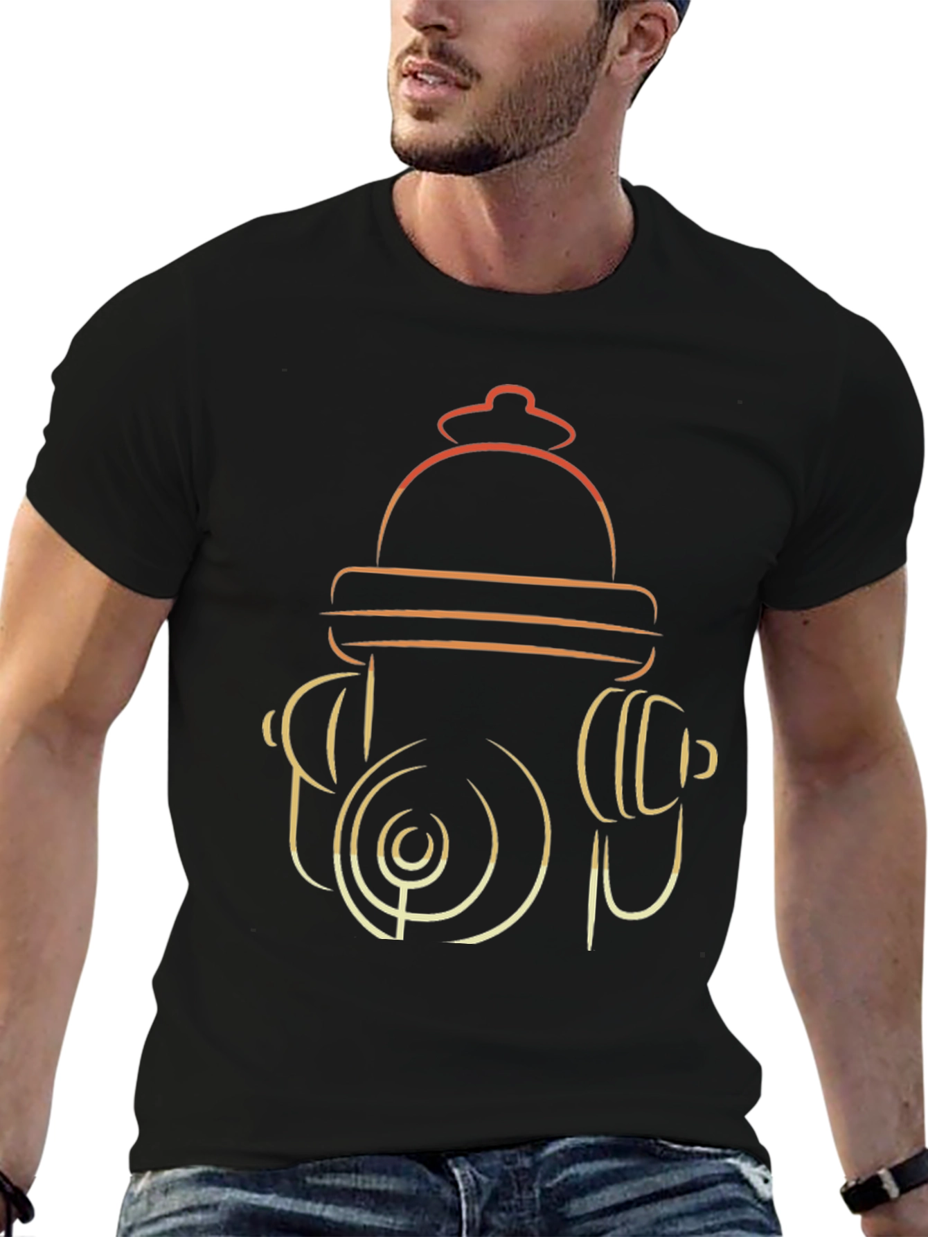 Fire Hydrant Graphic T-Shirt - Modern Design