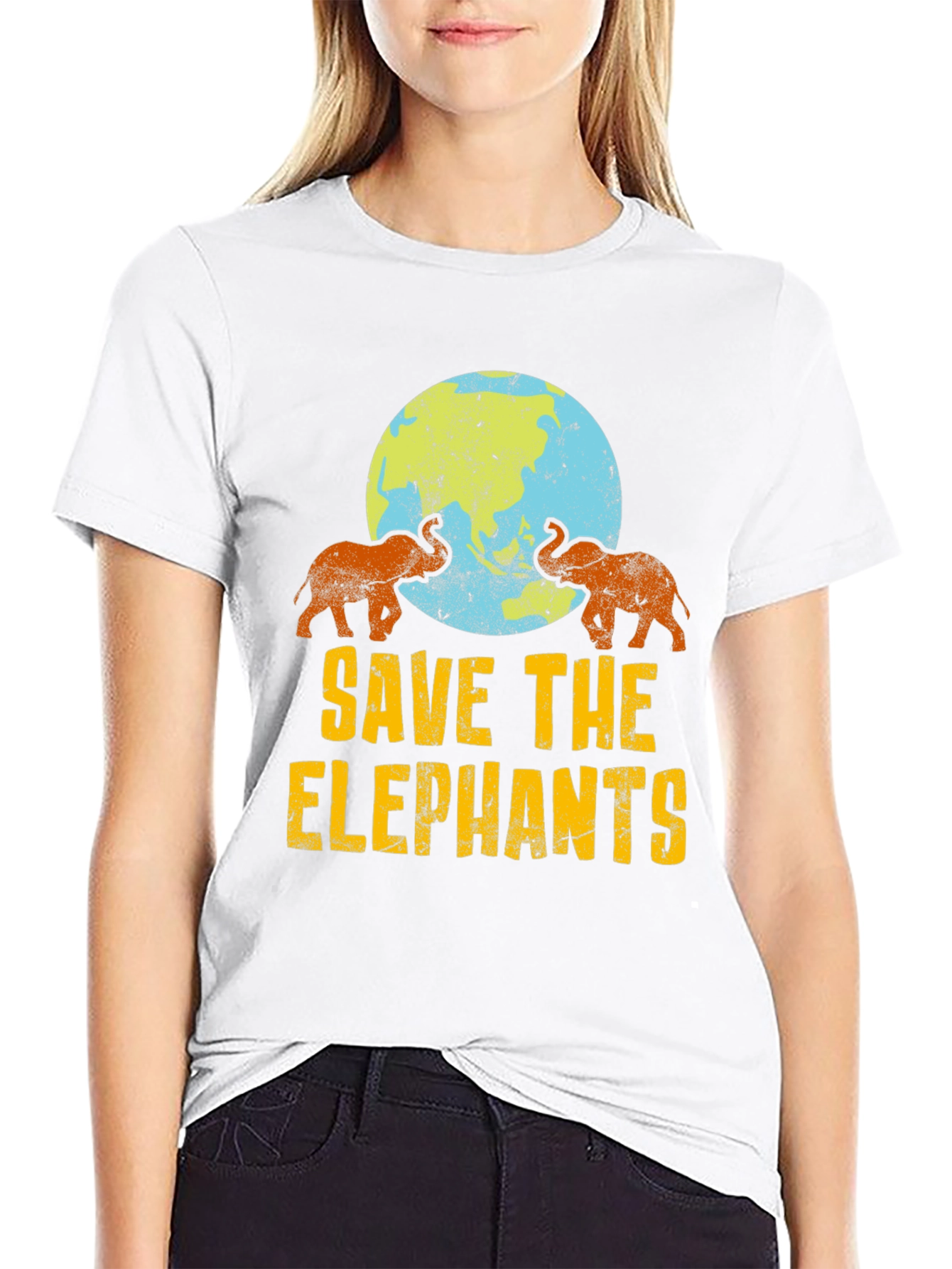 Save the Elephants Graphic Tee - Protect Wildlife T-Shirt
