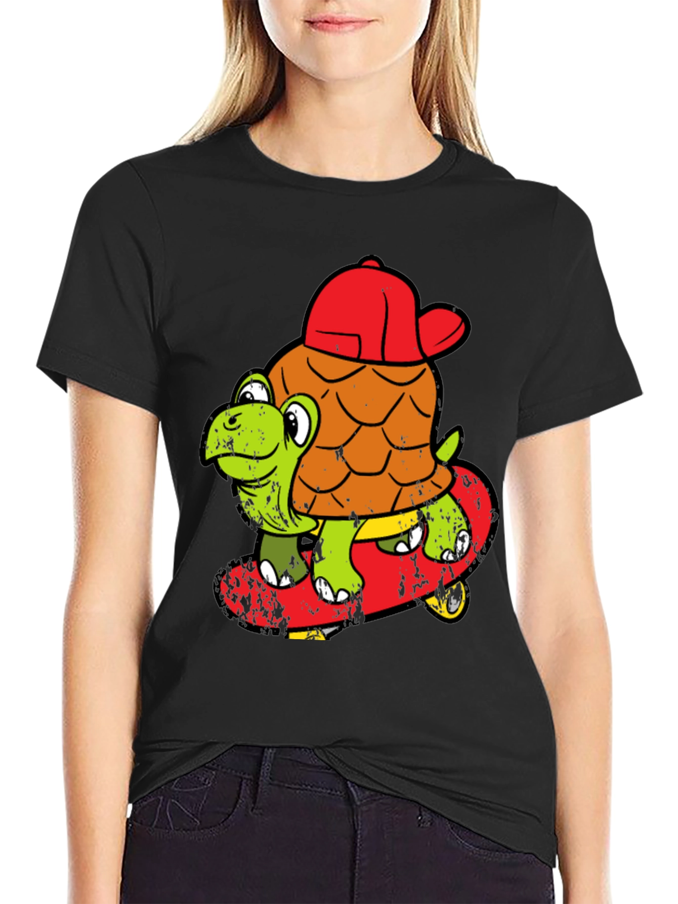 Turtle Skateboarder T-Shirt - Cool Cartoon Tee