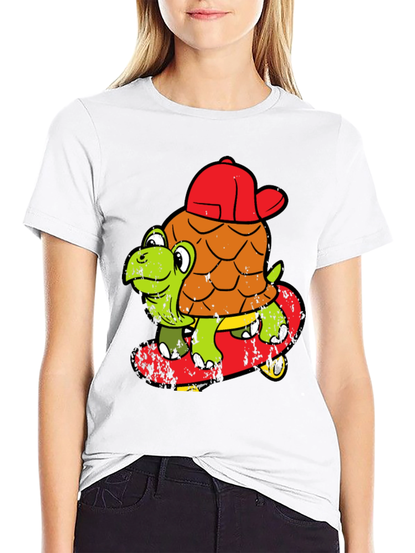 Turtle Skateboarder T-Shirt - Cool Cartoon Tee