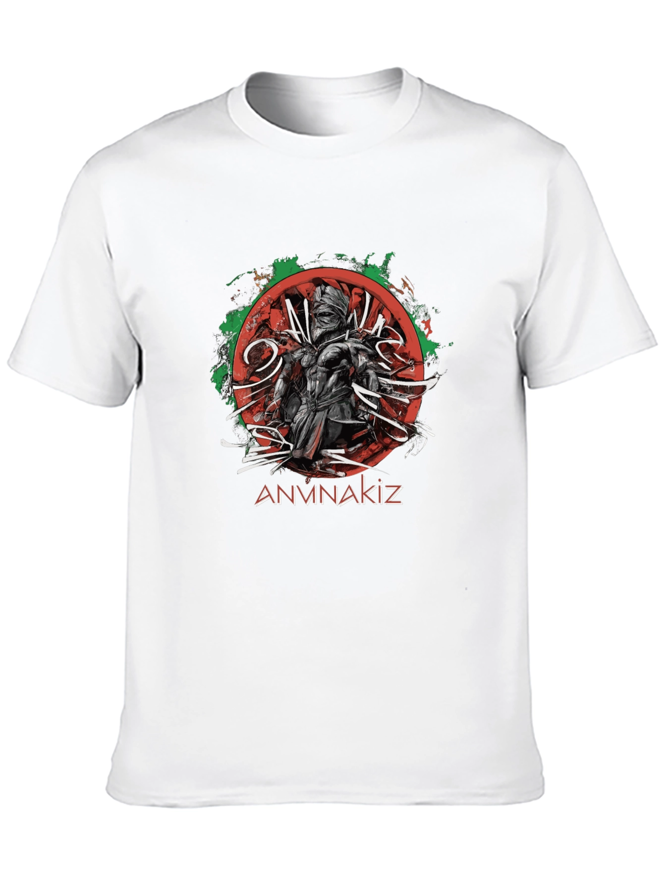 ANVNAKIZ Graphic Print Black T-Shirt