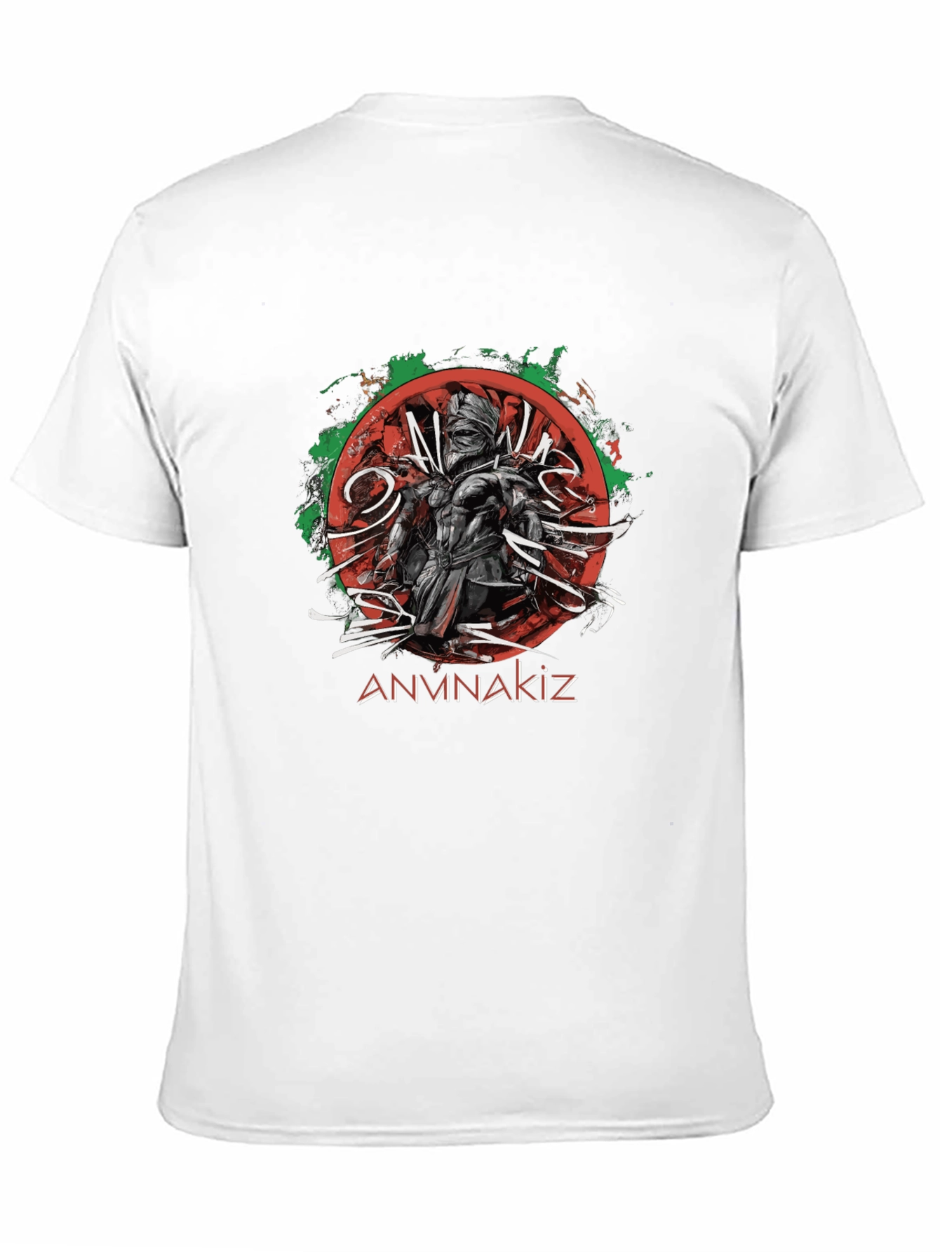 ANVNAKIZ Graphic Print Black T-Shirt
