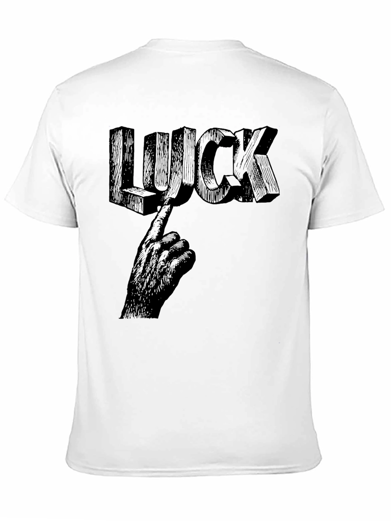 Lucky Graphic Tee - Unisex Black T-Shirt