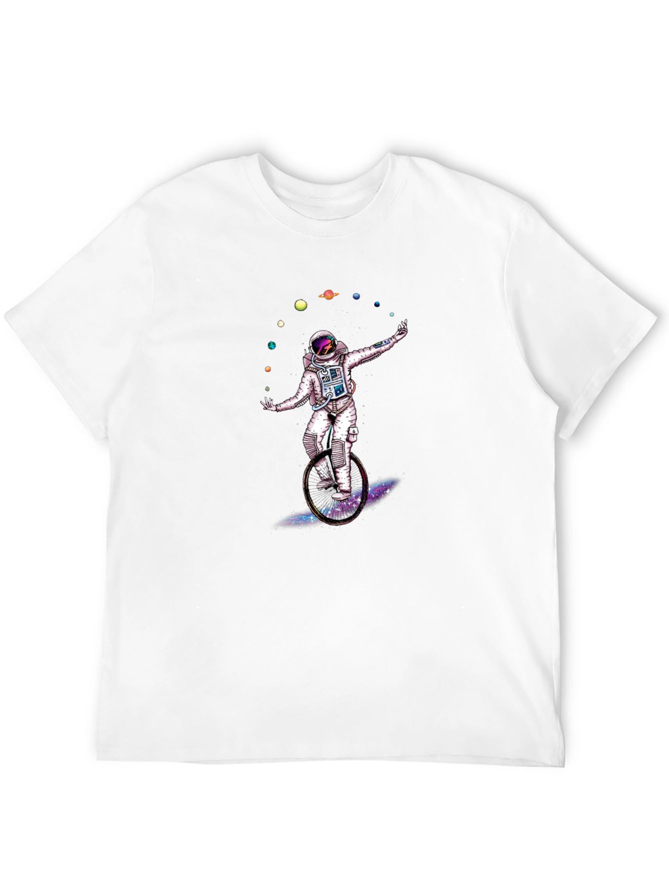 Astronaut Juggling Planets Graphic T-Shirt