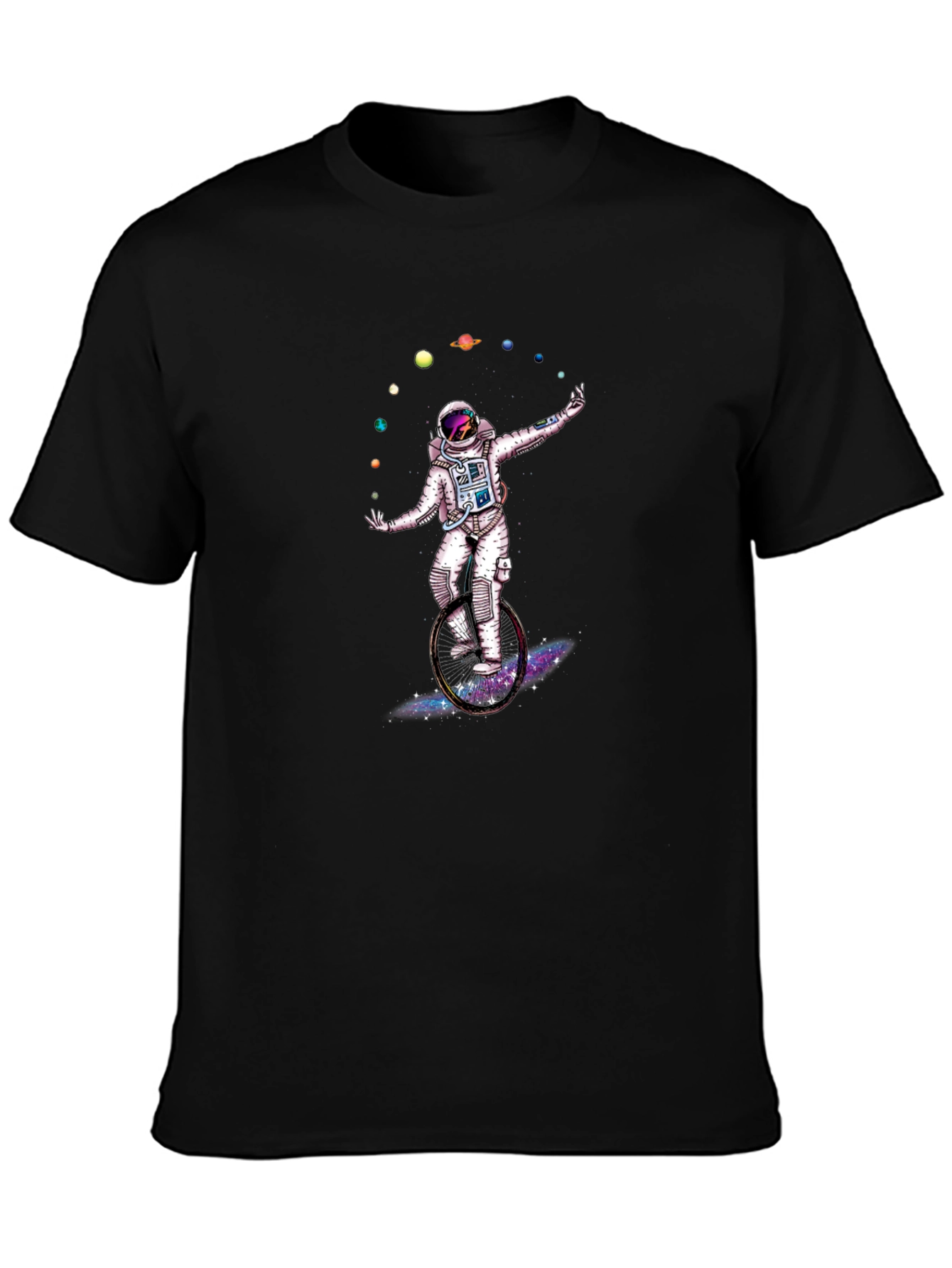 Astronaut Juggling Planets Graphic T-Shirt