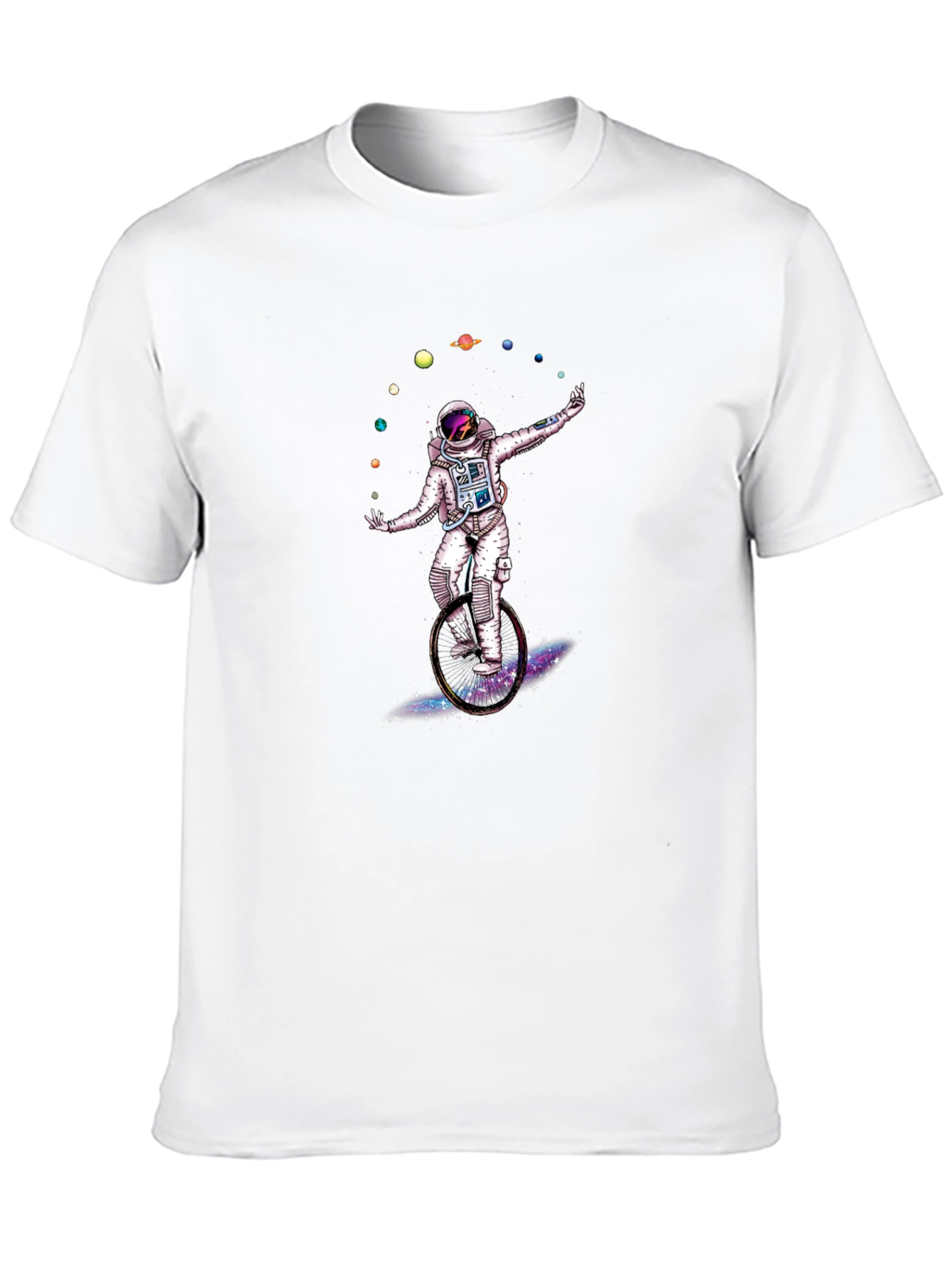 Astronaut Juggling Planets Graphic T-Shirt