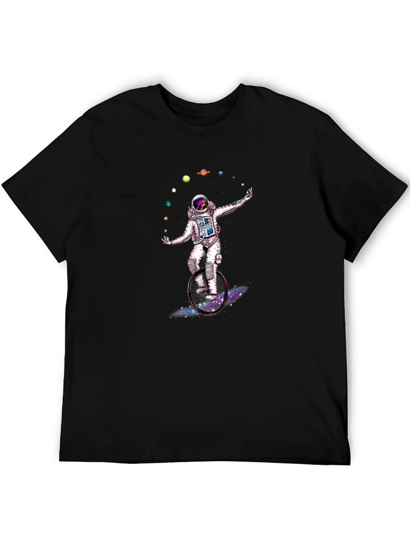 Astronaut Juggling Planets Graphic T-Shirt
