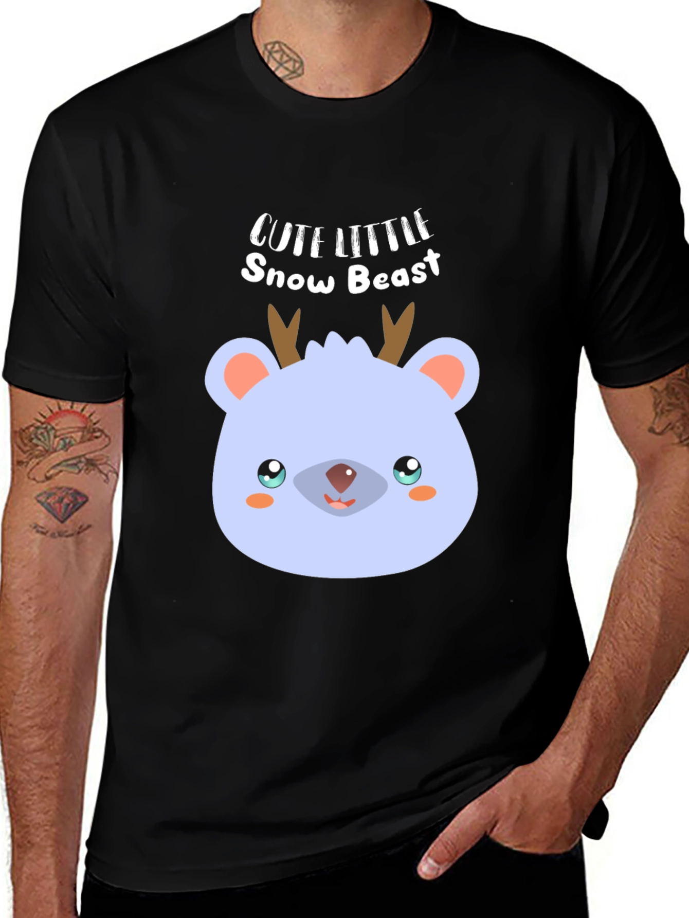 Cute Little Snow Beast T-Shirt - Winter Holiday Apparel