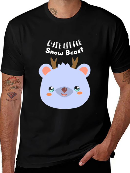 Cute Little Snow Beast T-Shirt - Winter Holiday Apparel