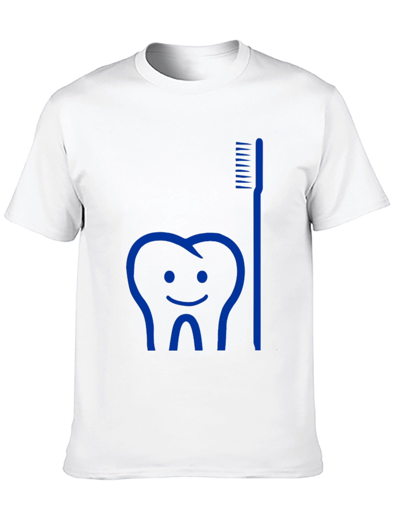 Dental Humor Tee: Tooth & Brush Graphic T-Shirt