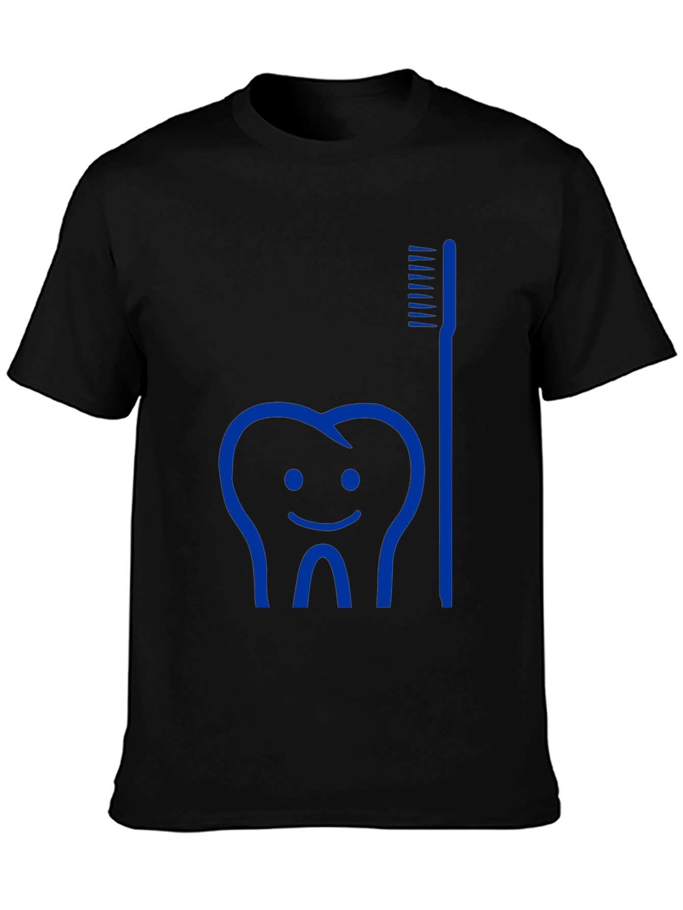 Dental Humor Tee: Tooth & Brush Graphic T-Shirt
