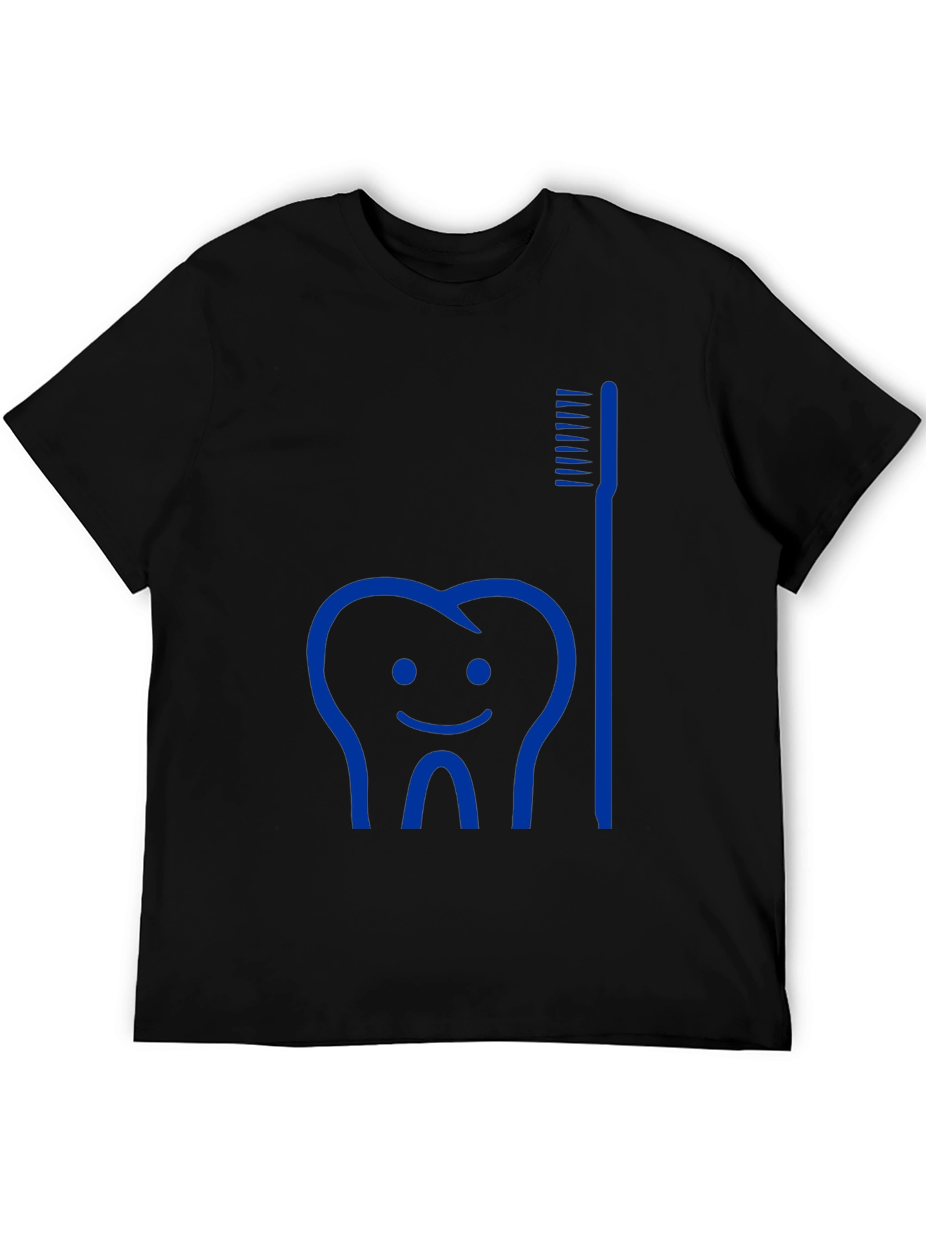 Dental Humor Tee: Tooth & Brush Graphic T-Shirt