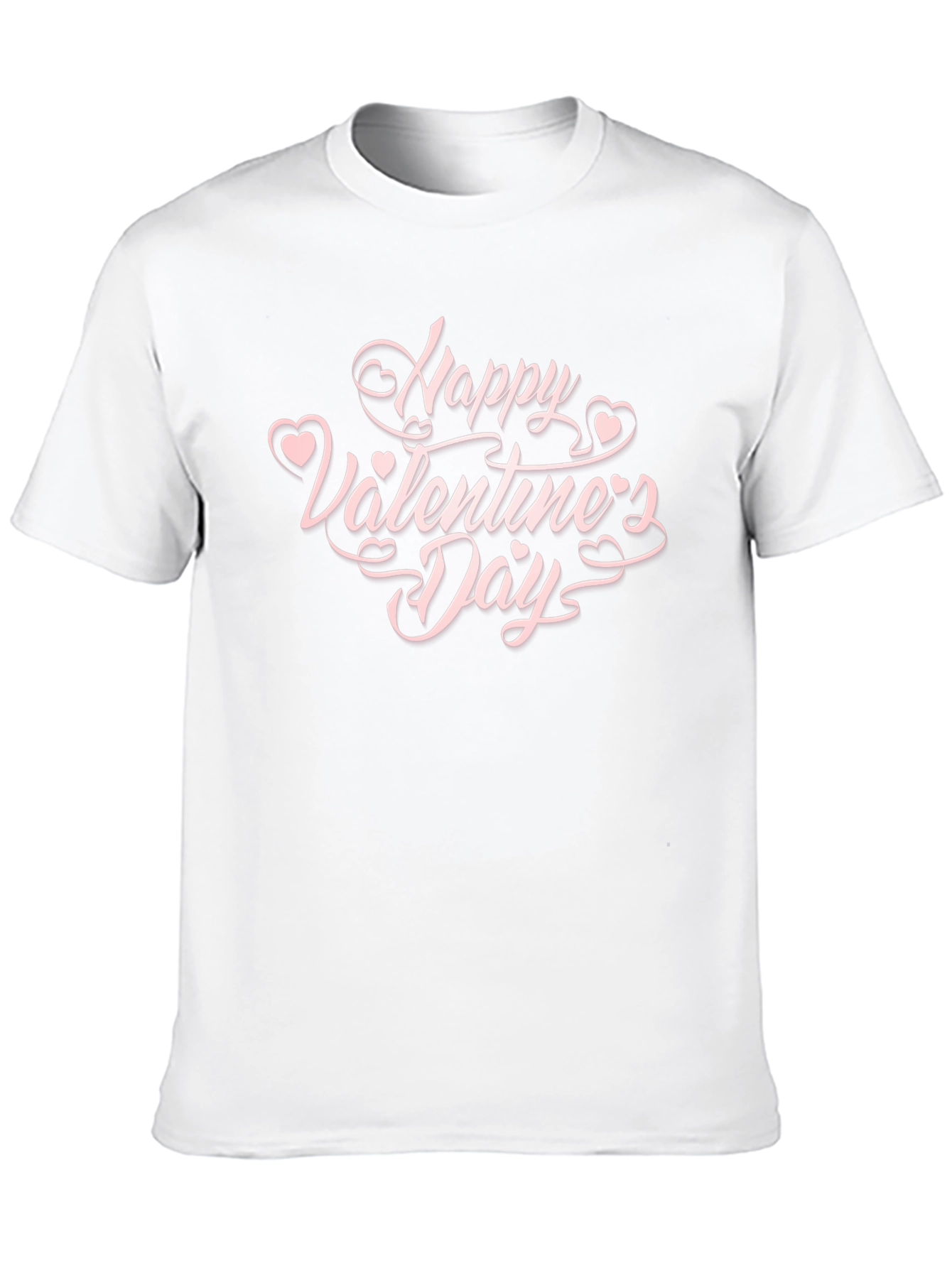 Happy Valentines Day Graphic Tee - Black