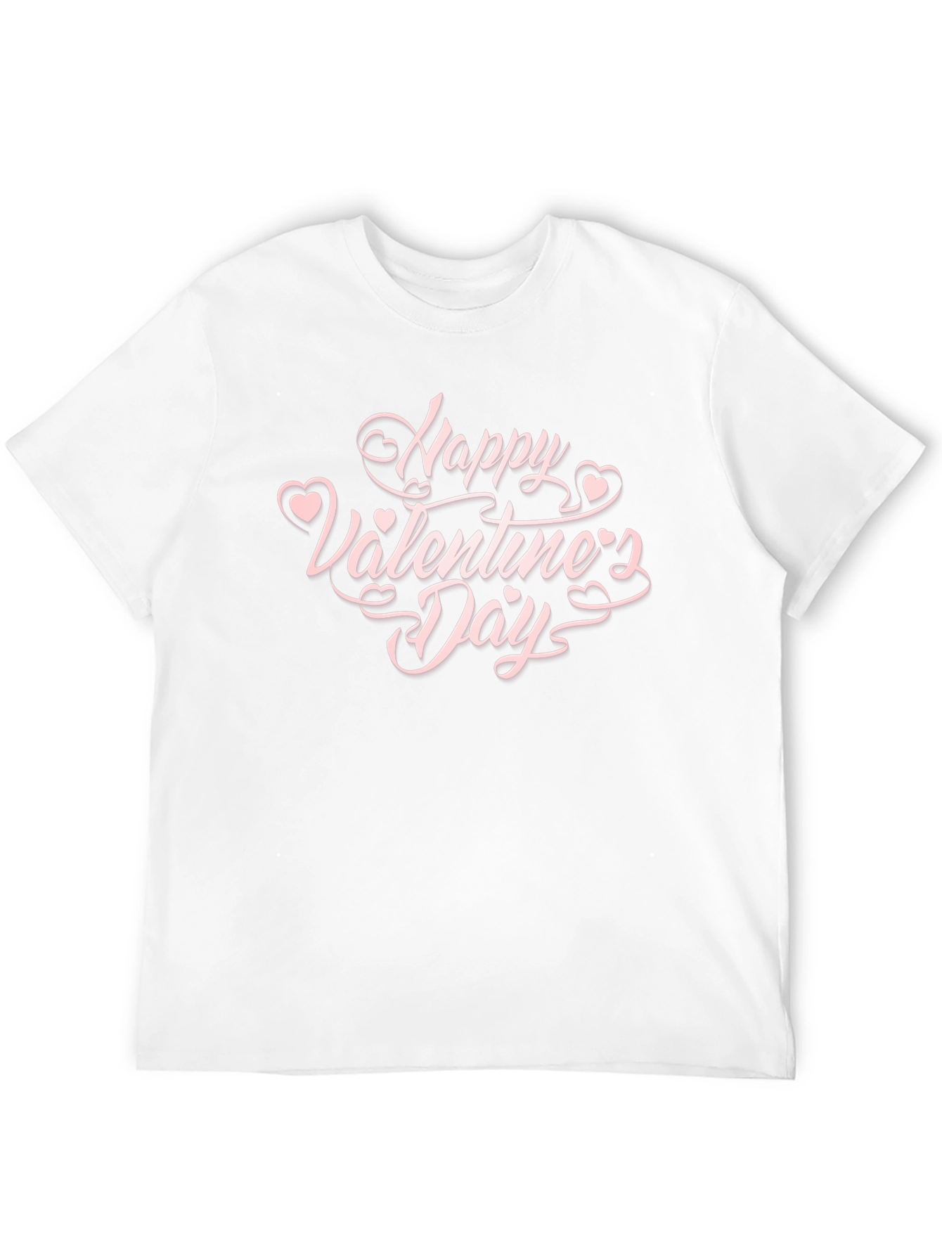 Happy Valentines Day Graphic Tee - Black