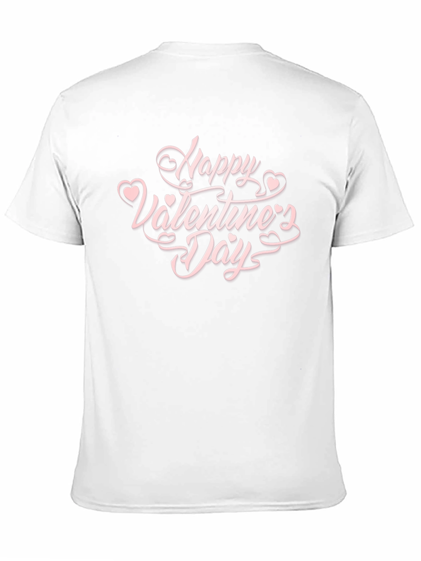 Happy Valentines Day Graphic Tee - Black