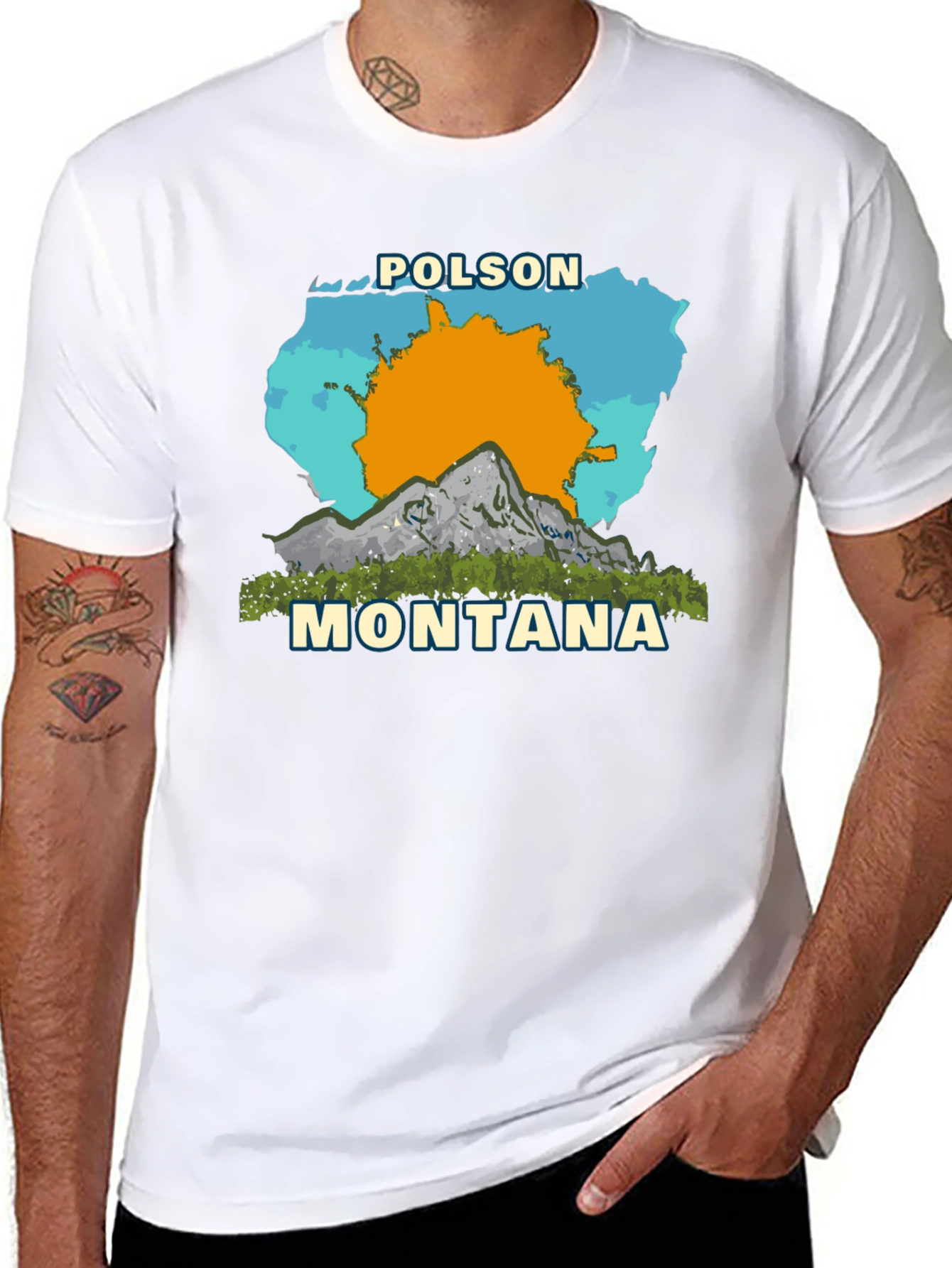 Polson Montana T-Shirt - Graphic Tee