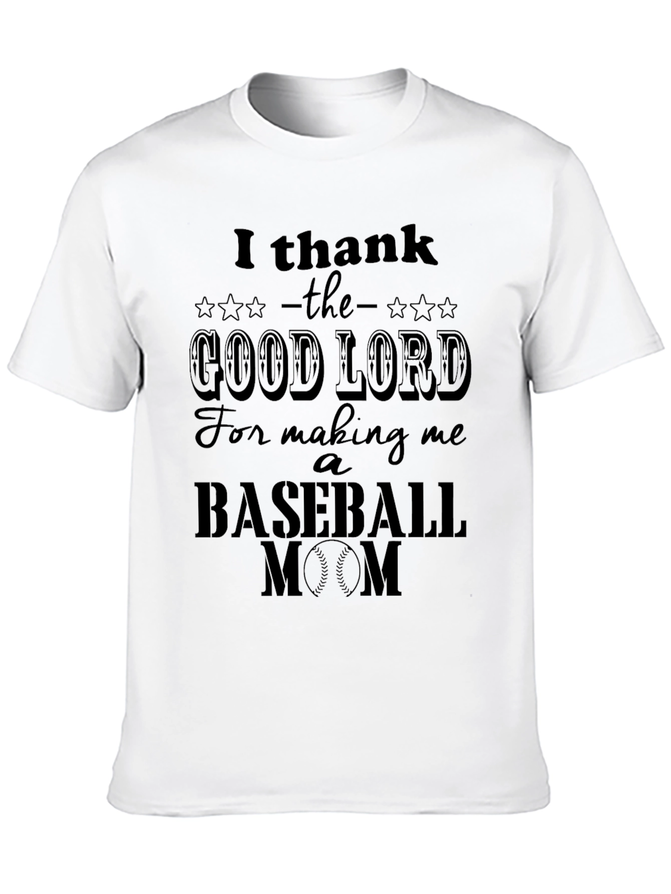 Baseball Mom Graphic T-Shirt