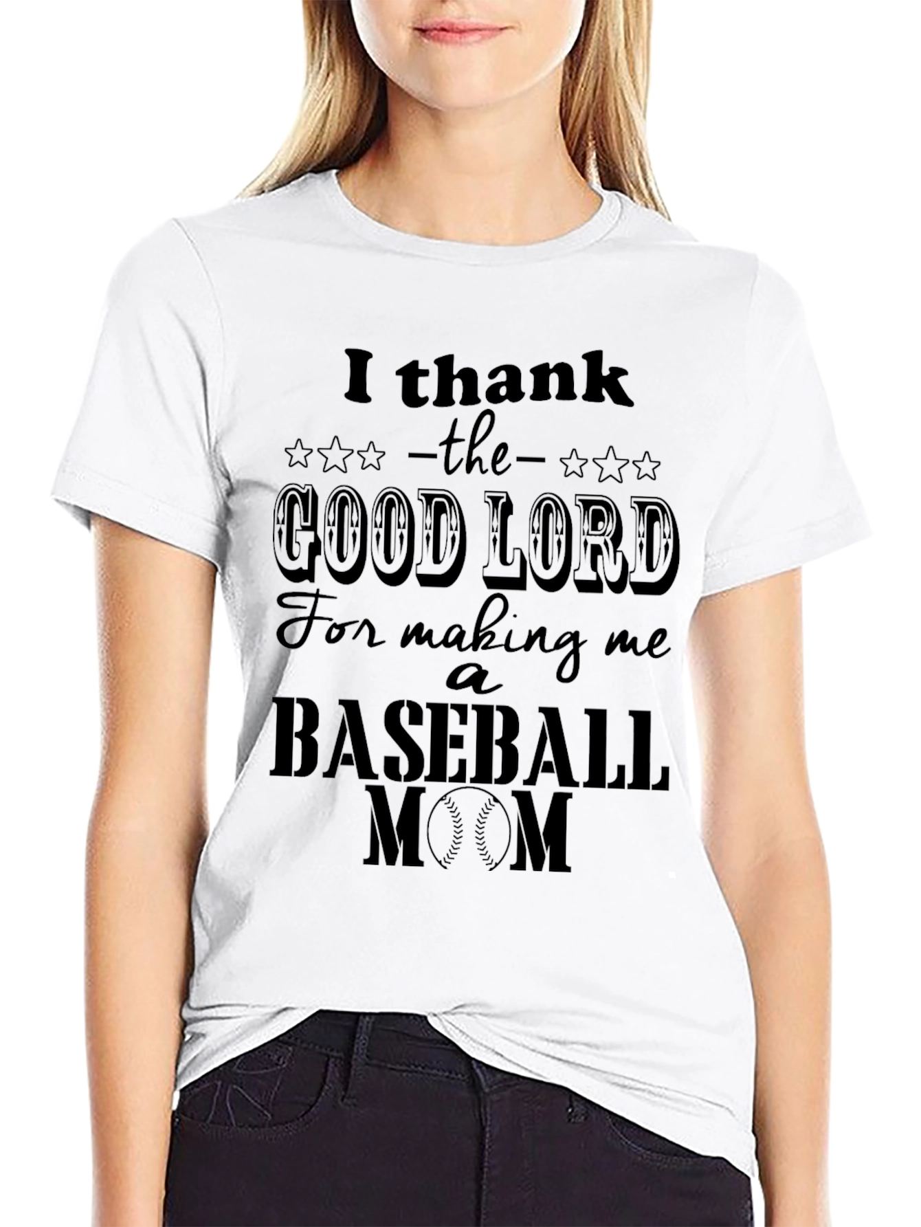 Baseball Mom Graphic T-Shirt