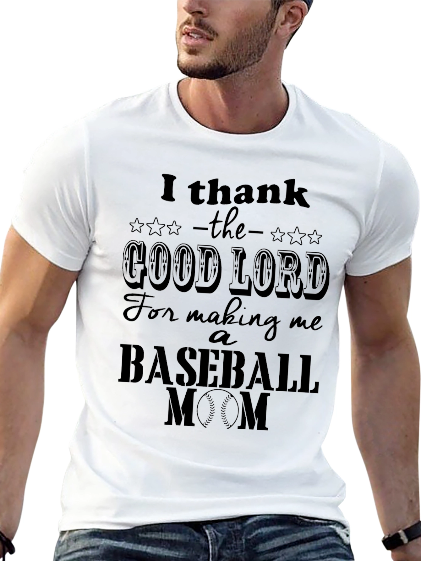Baseball Mom Graphic T-Shirt