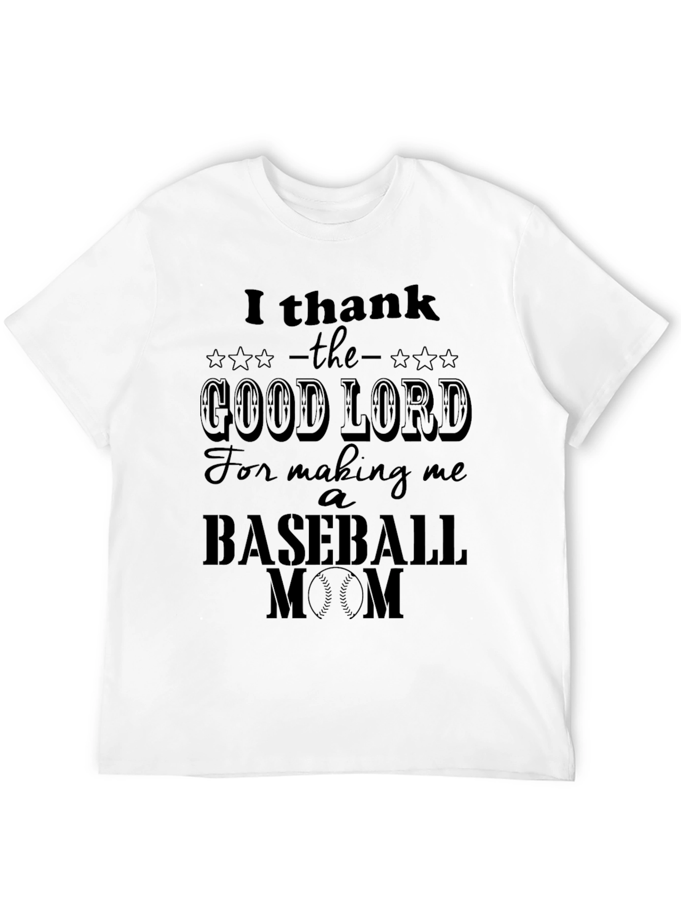 Baseball Mom Graphic T-Shirt