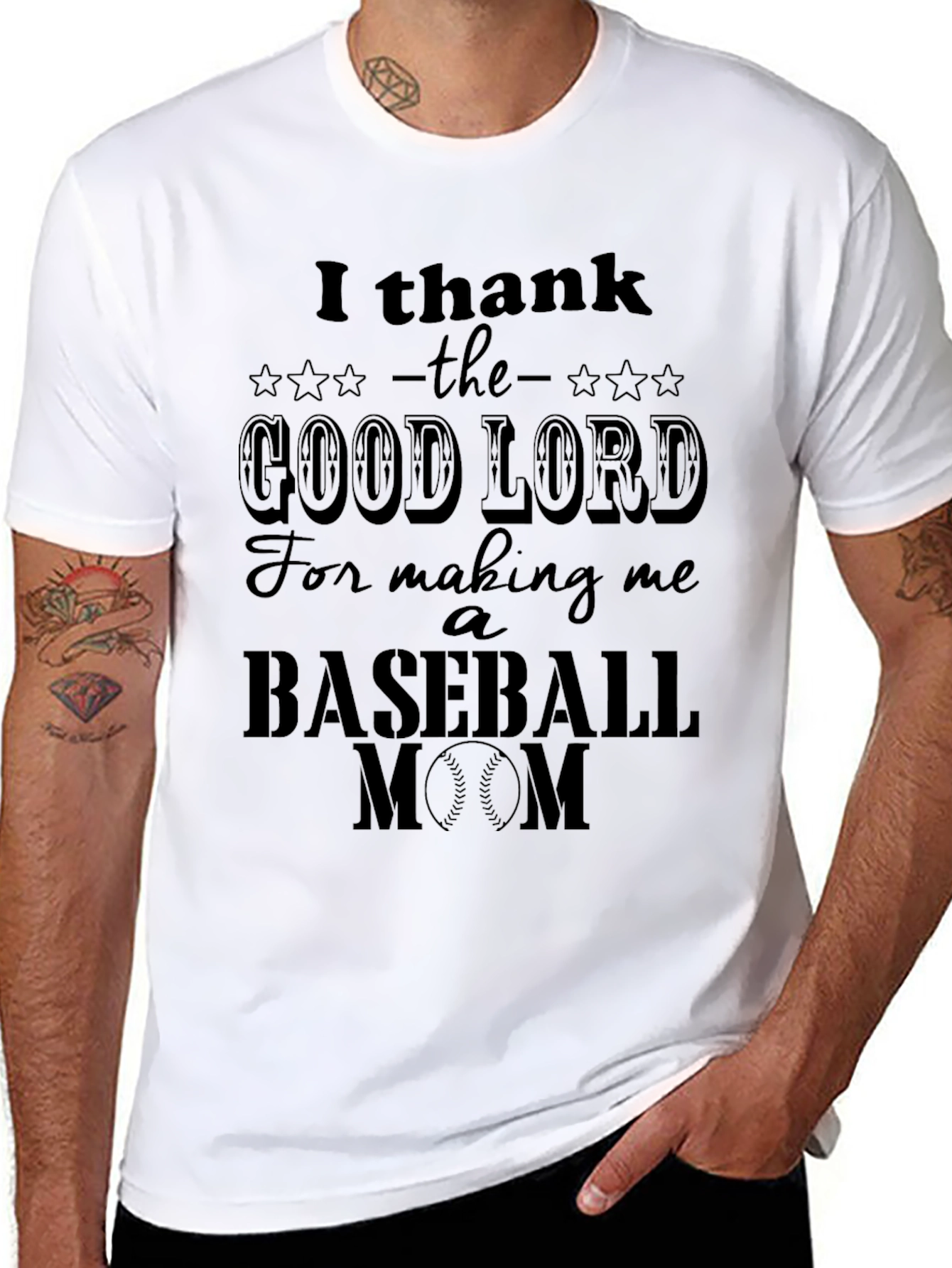 Baseball Mom Graphic T-Shirt