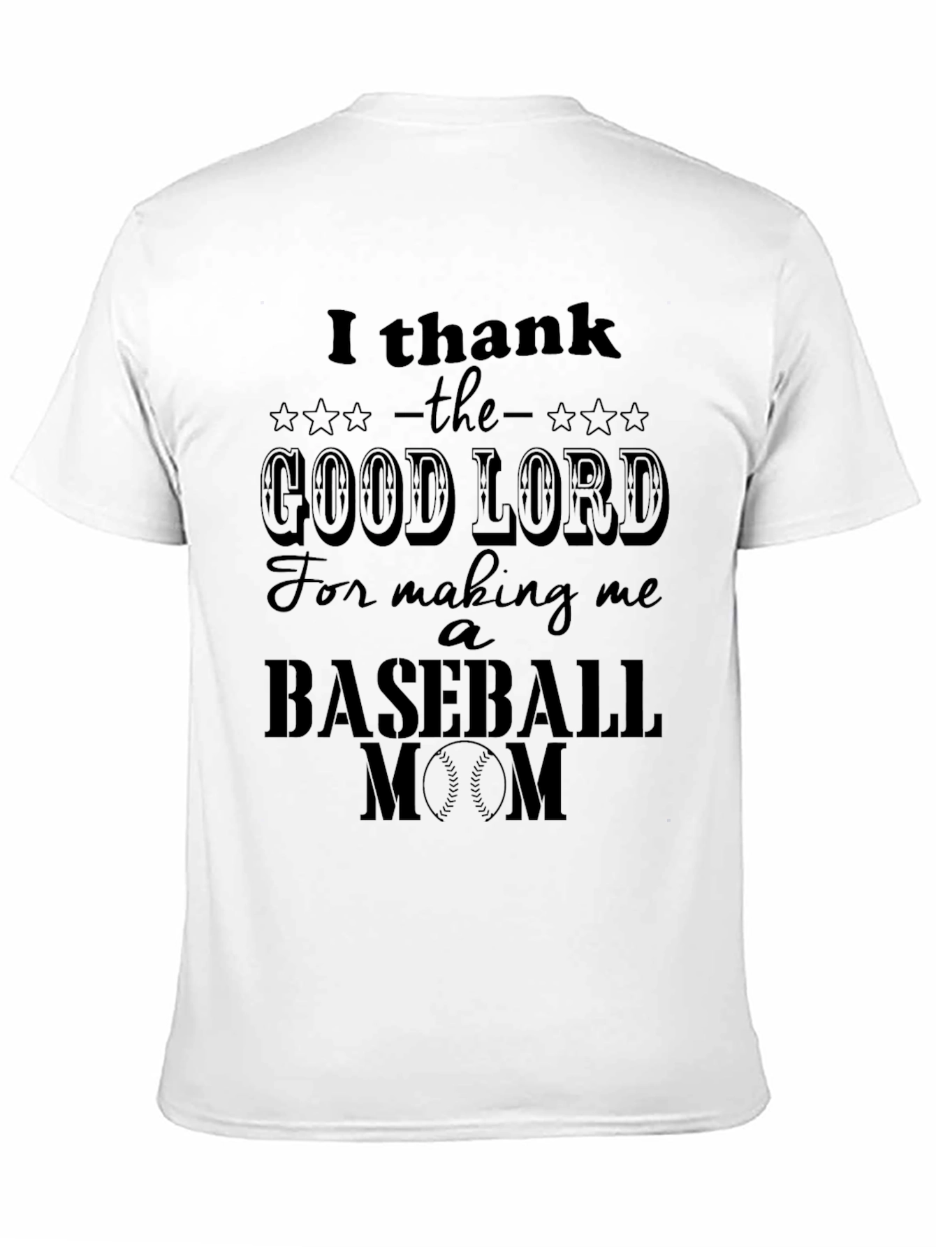 Baseball Mom Graphic T-Shirt