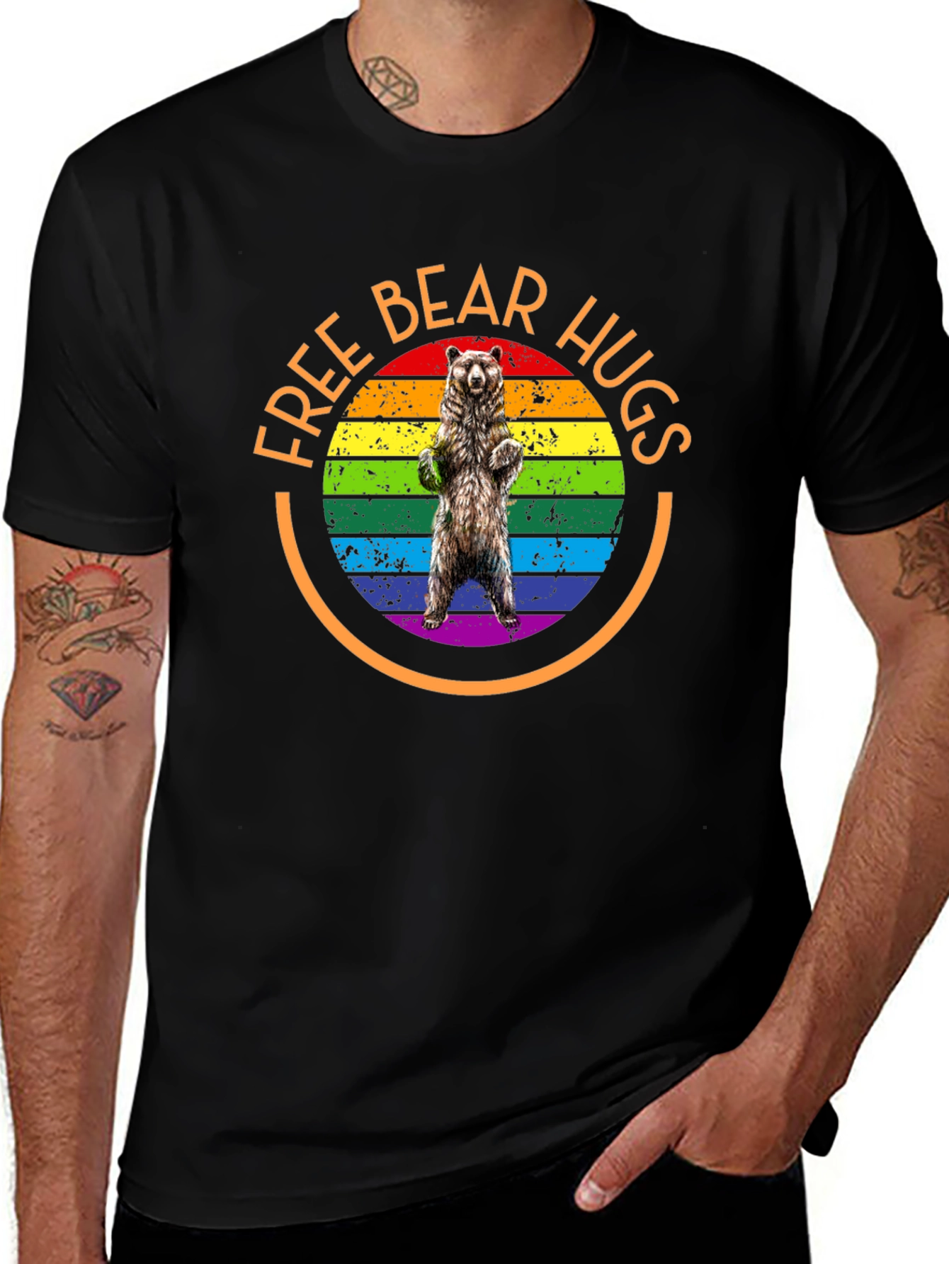 Free Bear Hugs T-Shirt - LGBTQ+ Pride