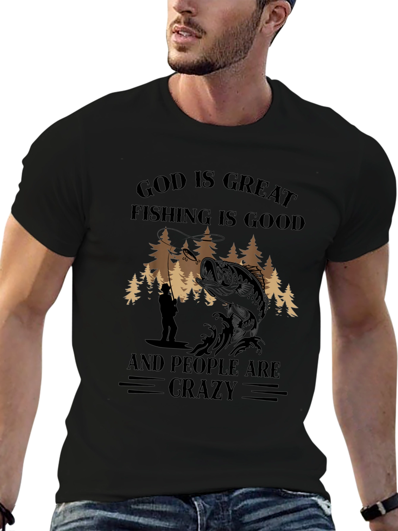 God Is Great Fishing Is Good T-Shirt
