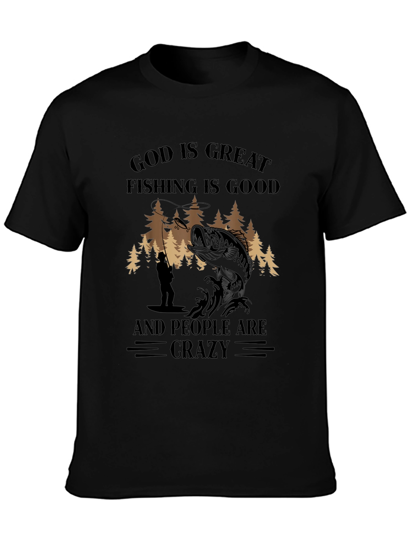 God Is Great Fishing Is Good T-Shirt