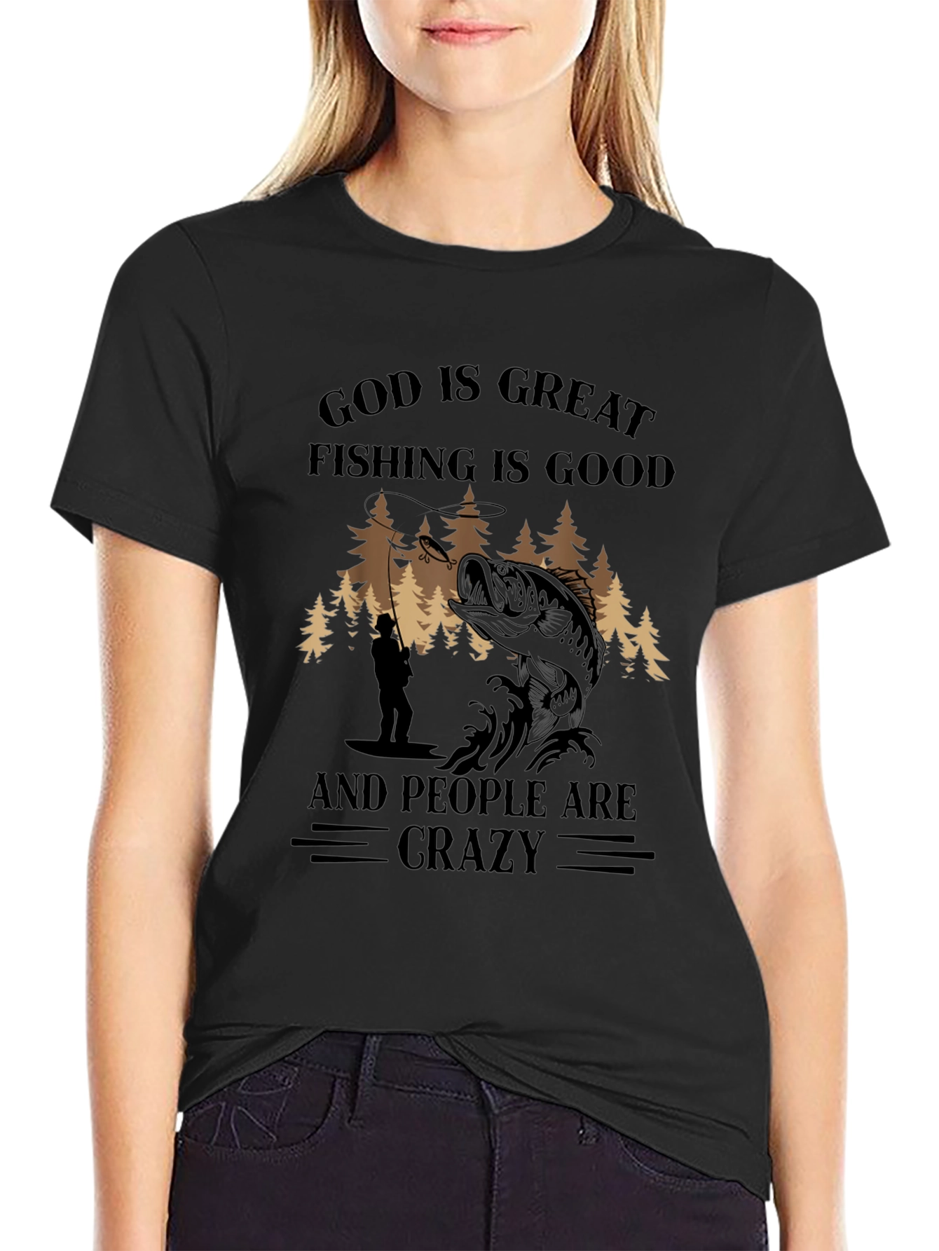 God Is Great Fishing Is Good T-Shirt