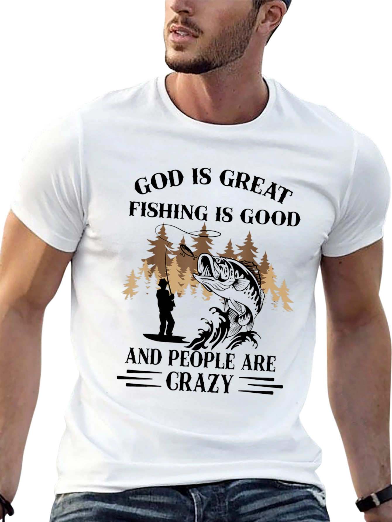 God Is Great Fishing Is Good T-Shirt