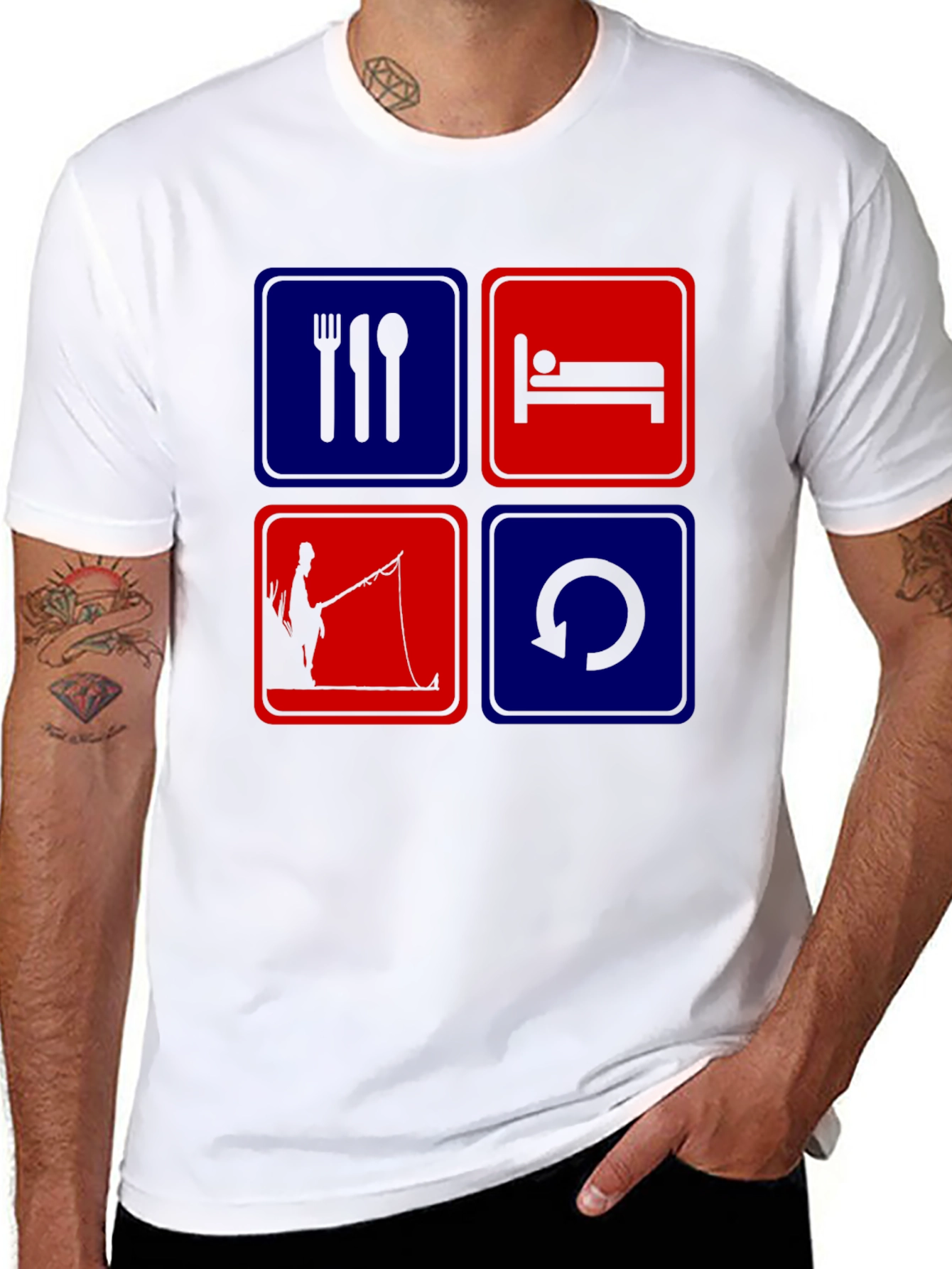 Eat Sleep Fish Repeat T-Shirt