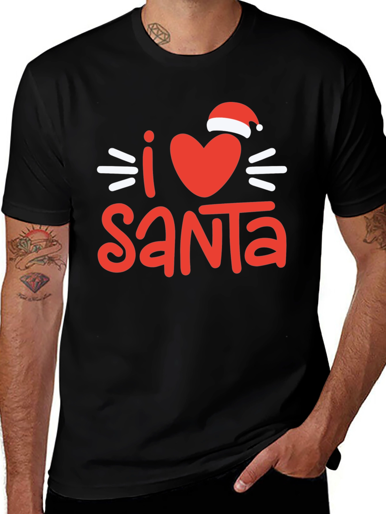 I Love Santa Holiday T-Shirt