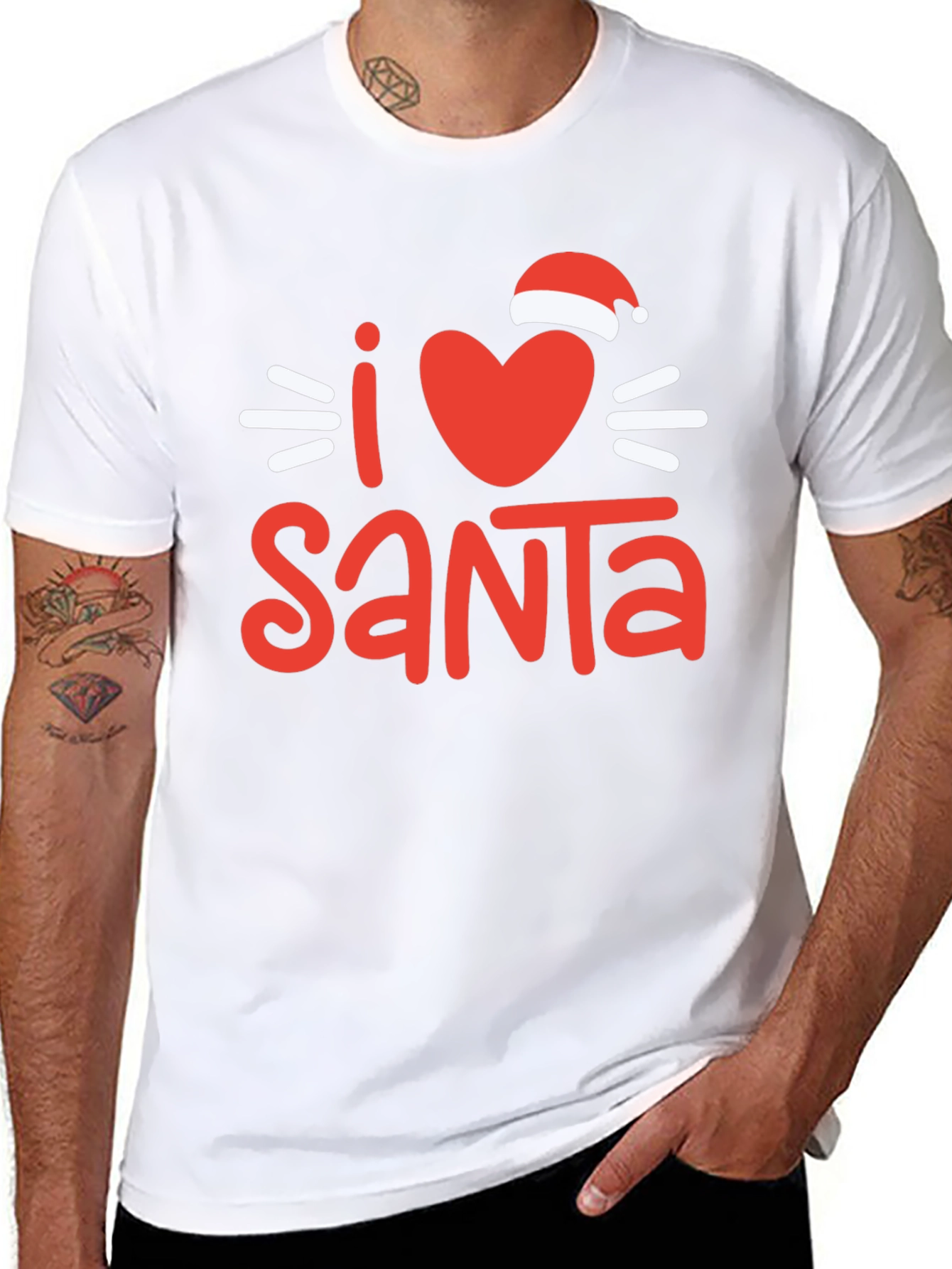 I Love Santa Holiday T-Shirt