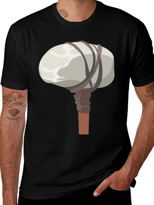 Caveman Club Graphic Tee - Prehistoric Style