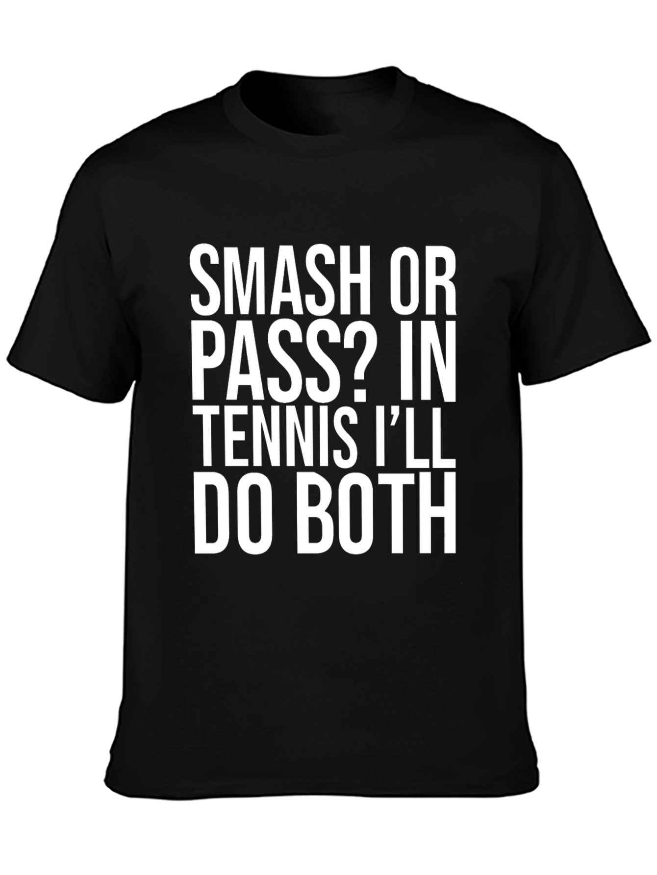 Smash or Pass Tennis Humor Graphic Tee