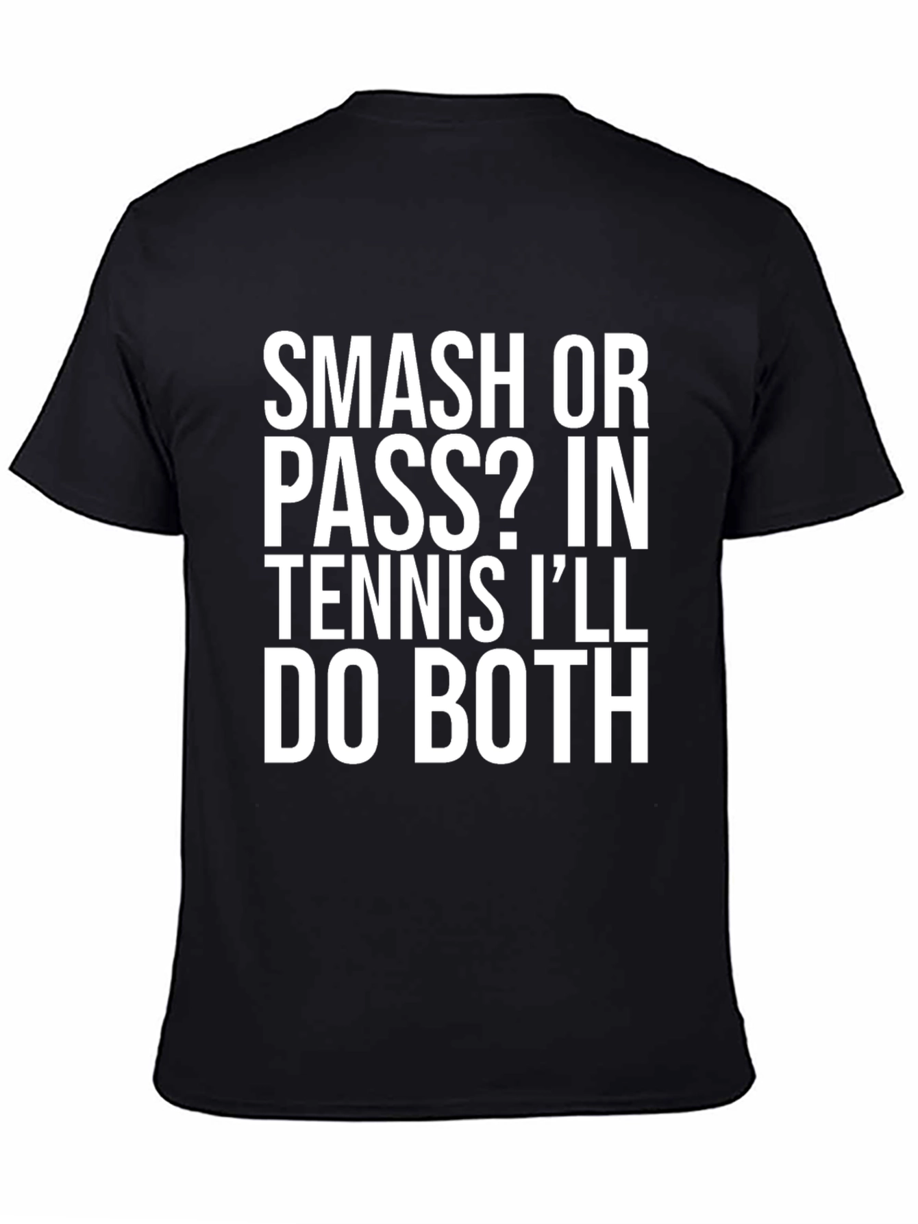 Smash or Pass Tennis Humor Graphic Tee