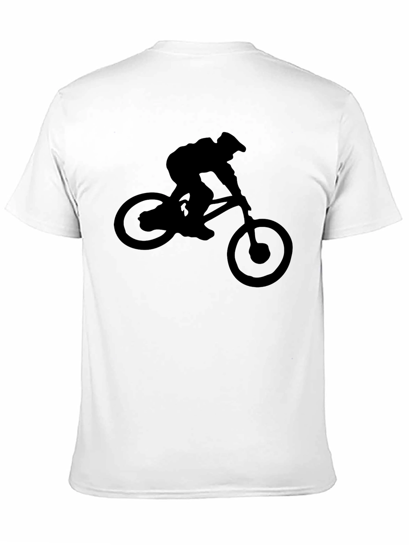 Mountain Biker Silhouette Graphic Tee