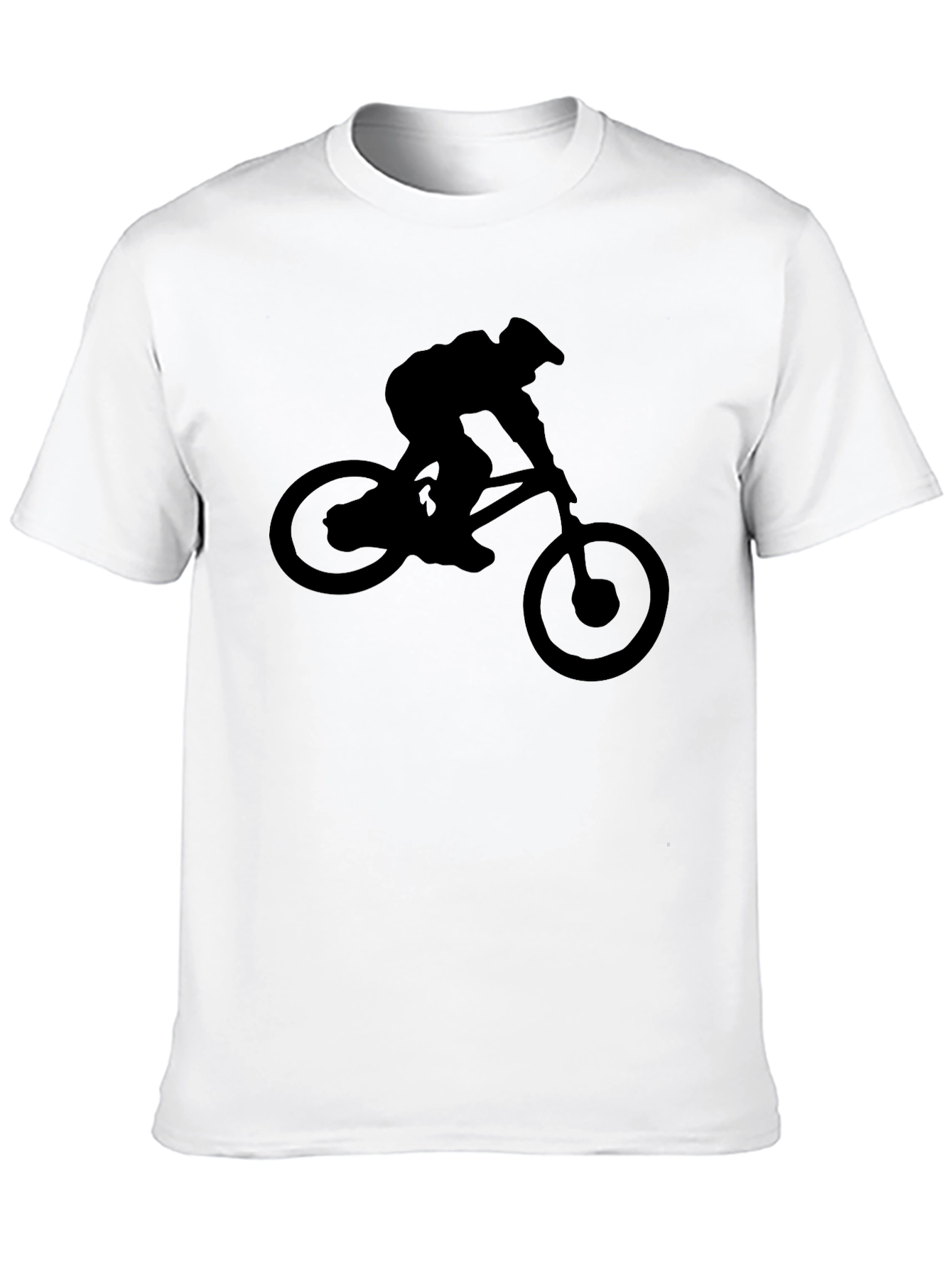 Mountain Biker Silhouette Graphic Tee