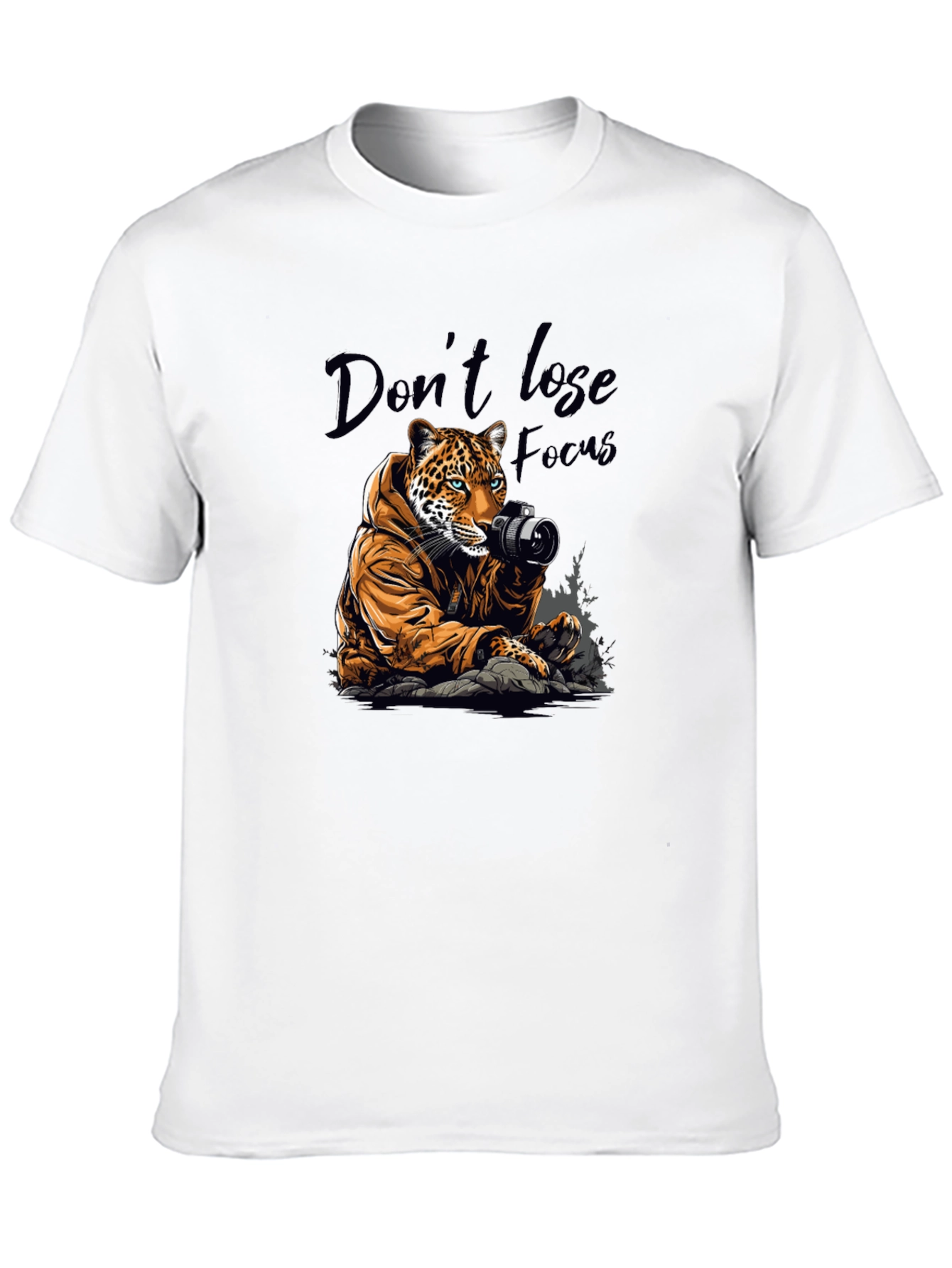 Leopard Photographer Graphic Tee