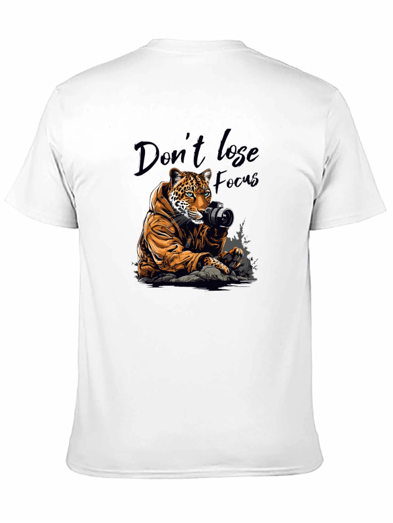 Leopard Photographer Graphic Tee