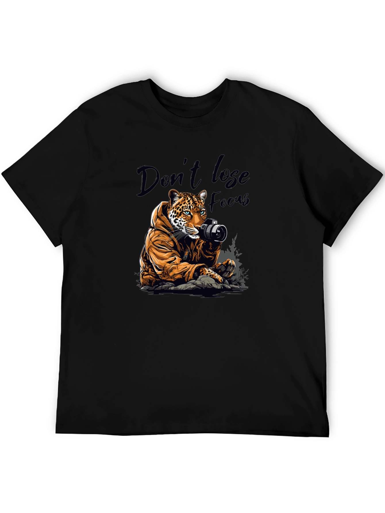 Leopard Photographer Graphic Tee